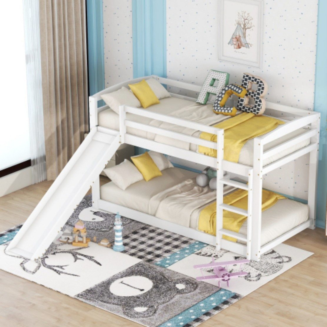 TavilaEcon Etagenbett Kinderbett Jugendbett, Massivholzrahmen, einfache Mon günstig online kaufen