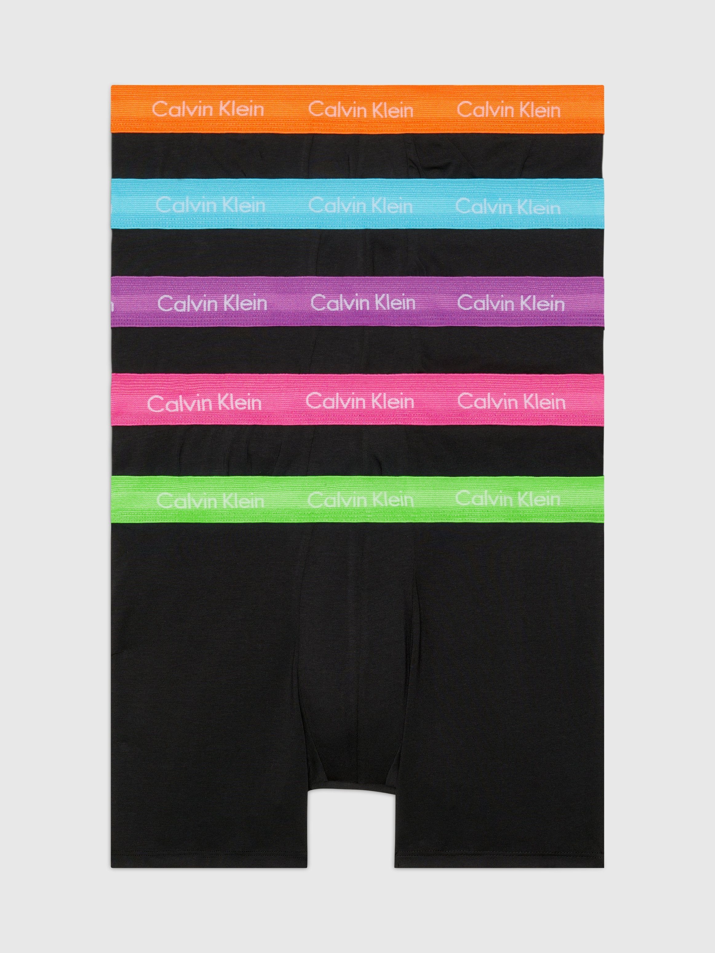 Calvin Klein Underwear Boxer BOXER BRIEF 5PK (Packung, 5-St., 5er) mit kontrastfarbenem Bund