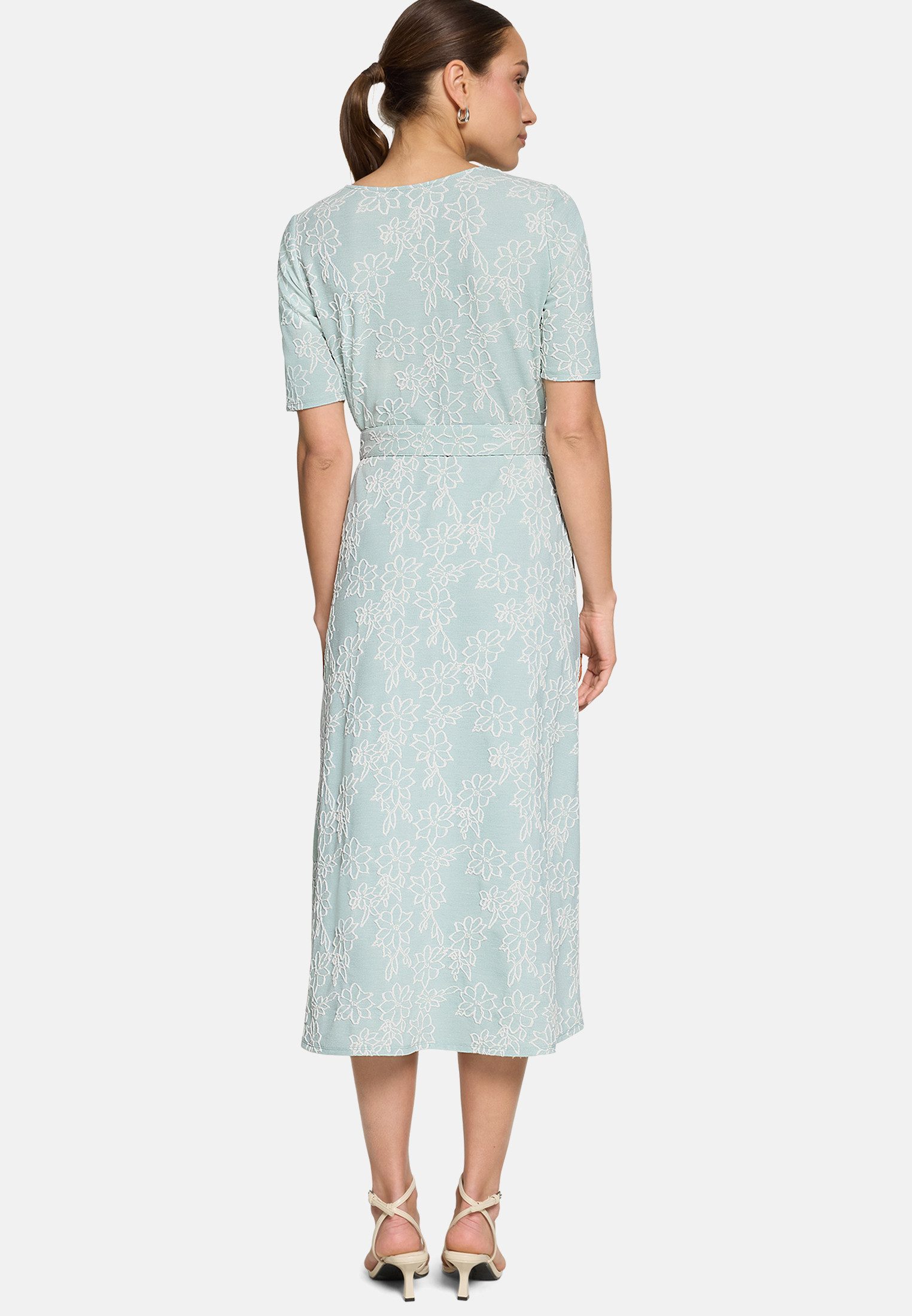 Zero Midikleid Damen mit Gürtel Material.