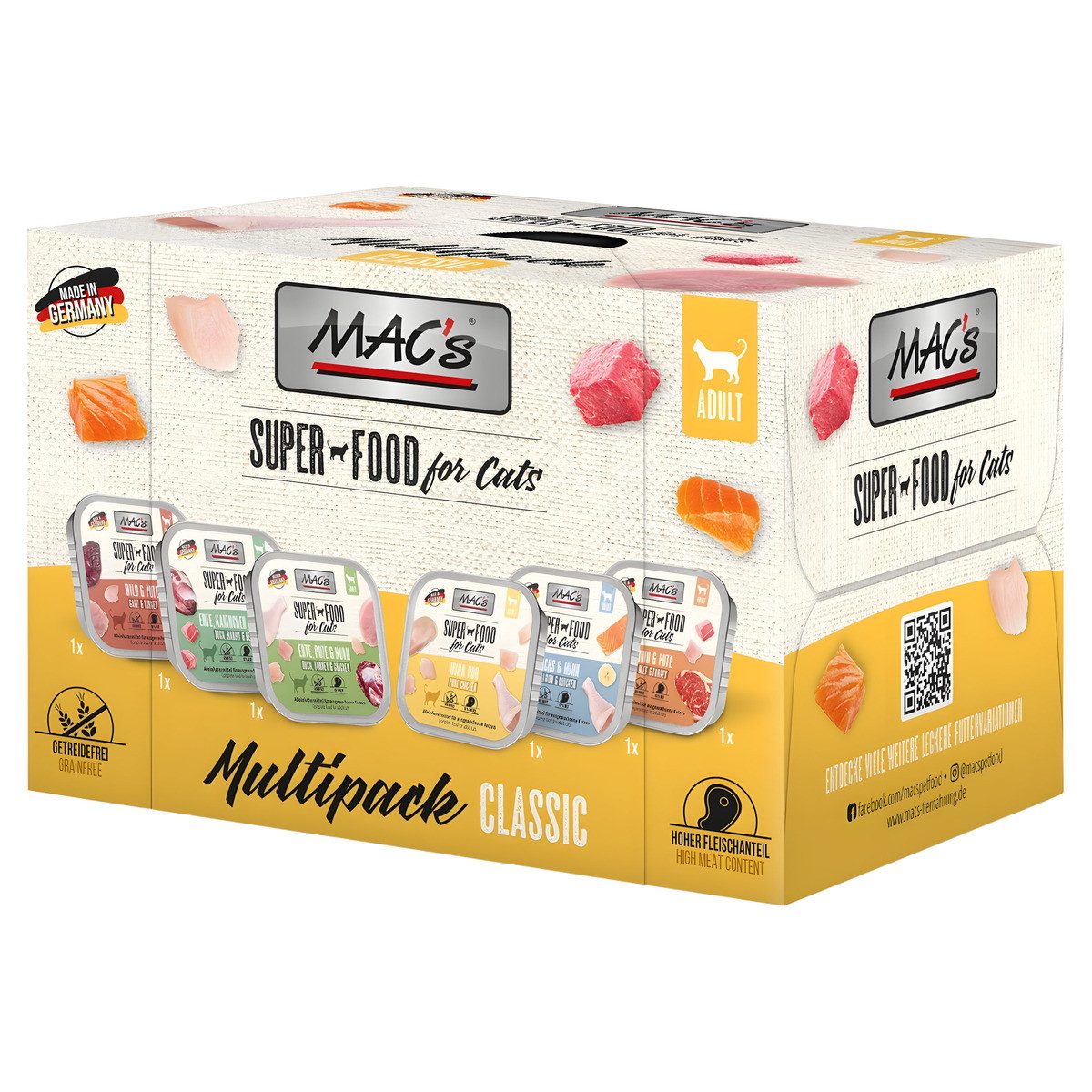 MAC'S Multipack 6 x 100 g - 4 Stück, Nassfutter für: Katze