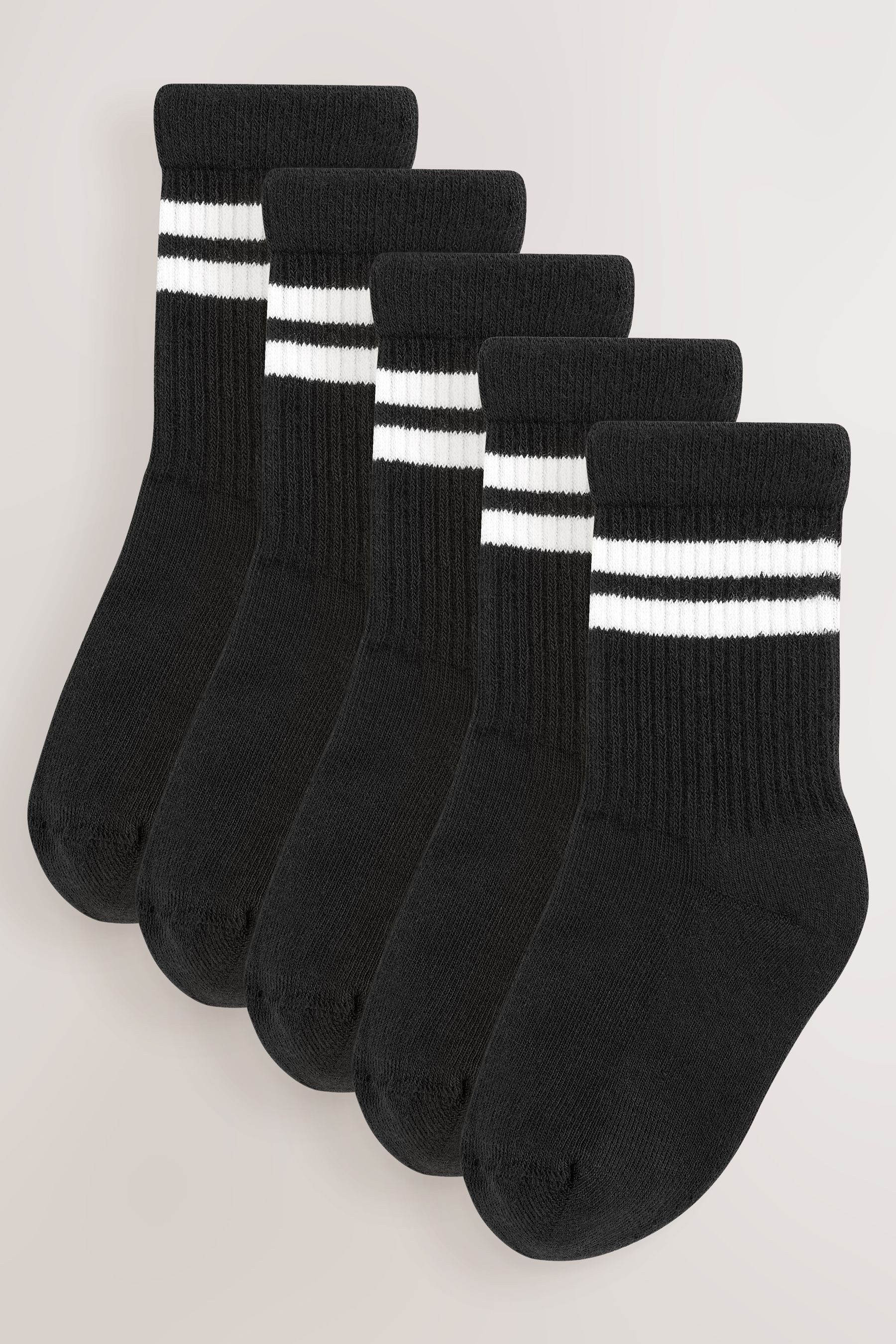 Next Kurzsocken Gerippte Socken mit hohem Baumwollanteil, 5er-Pack (1-Paar)