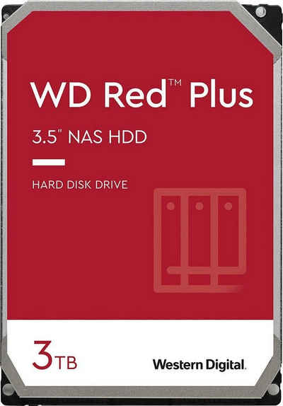 Western Digital WD Red Plus 3TB HDD-NAS-Festplatte (3TB) 3,5"