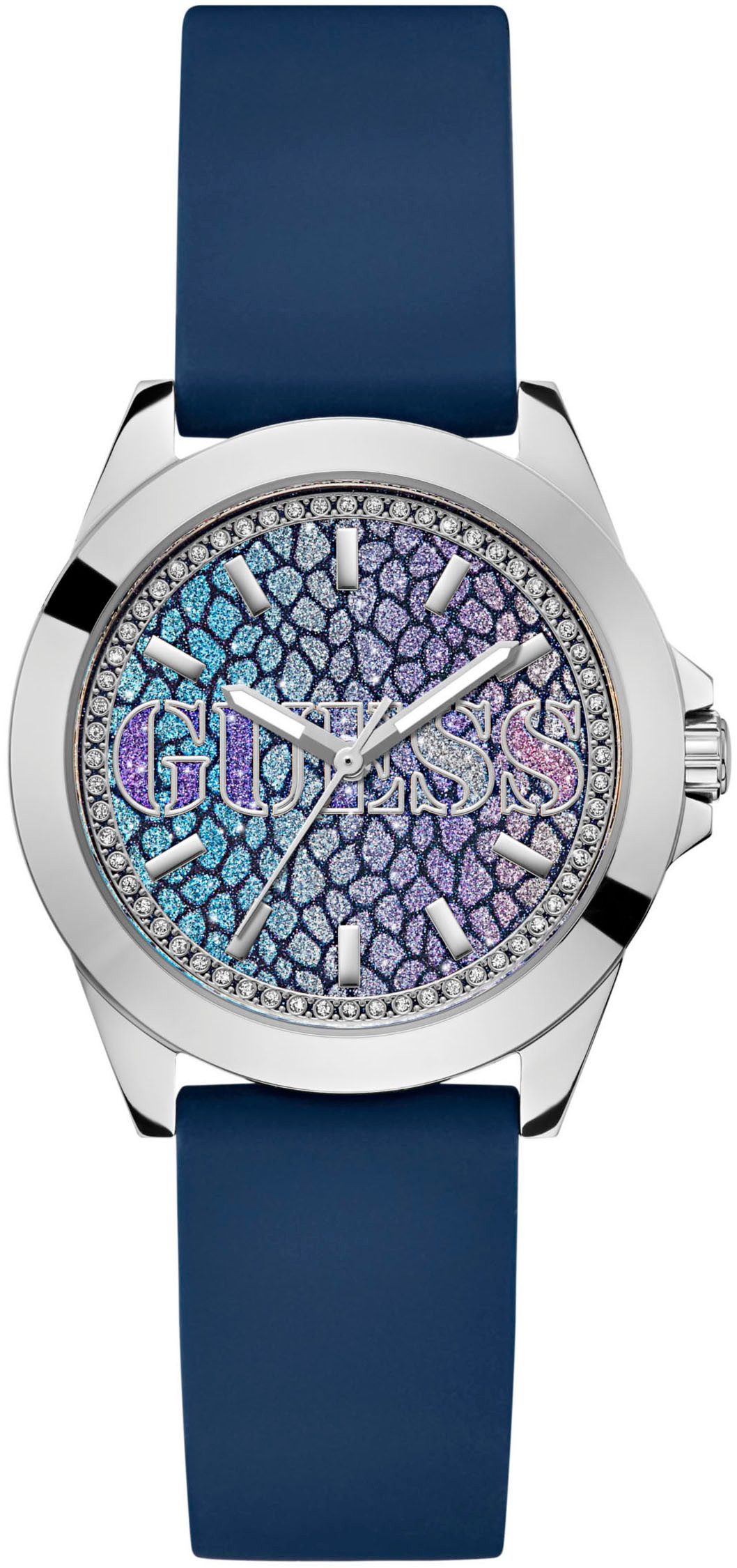 Guess Quarzuhr MENAGERIE GW0749L1, Armbanduhr, Damenuhr, Silikonarmband, Mi günstig online kaufen