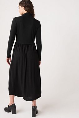 Next Jerseykleid Langärmliges plissiertes Kleid (1-tlg)