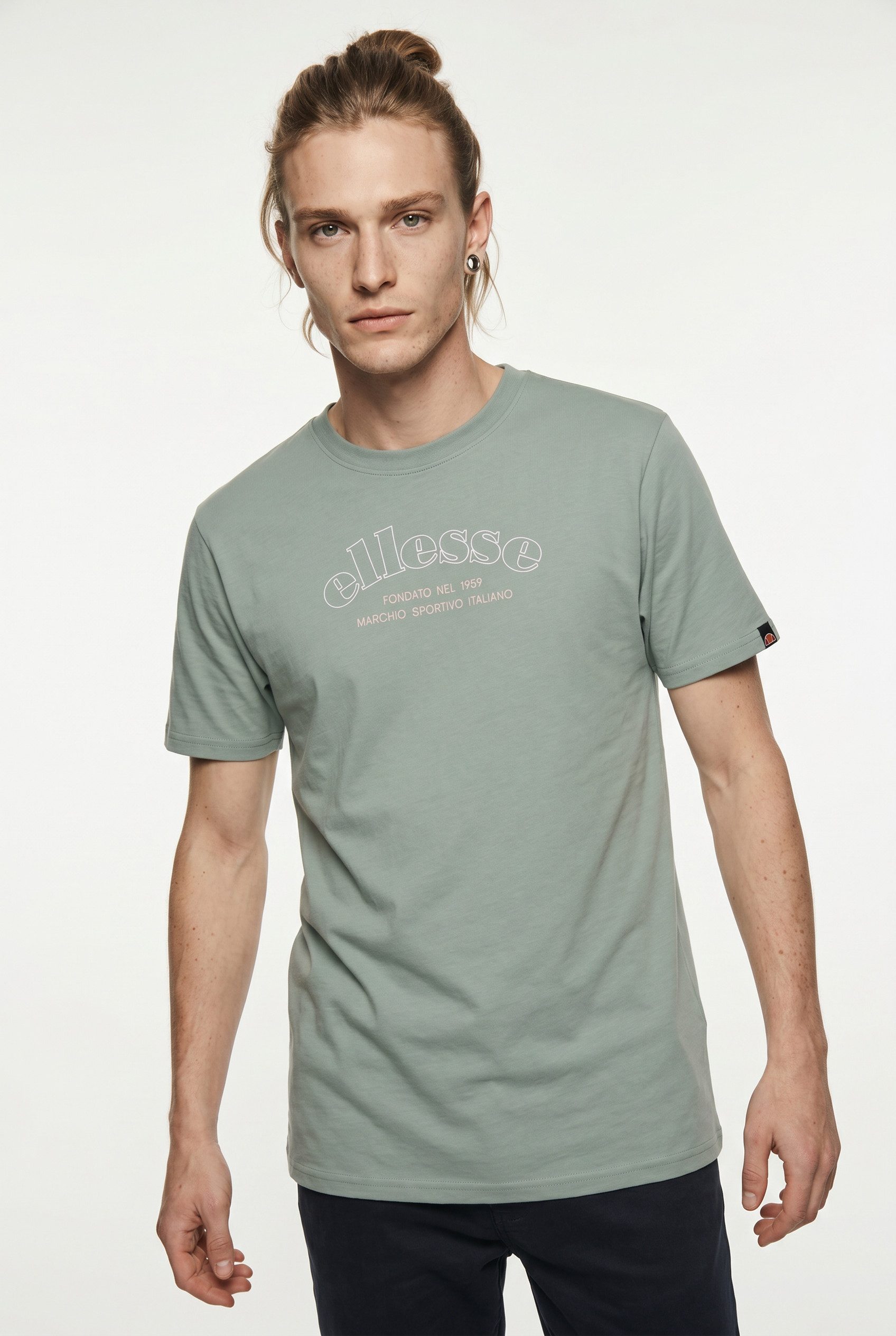 Ellesse T-Shirt Kurzarm, mit Rundhalsausschnitt, aus Baumwolle