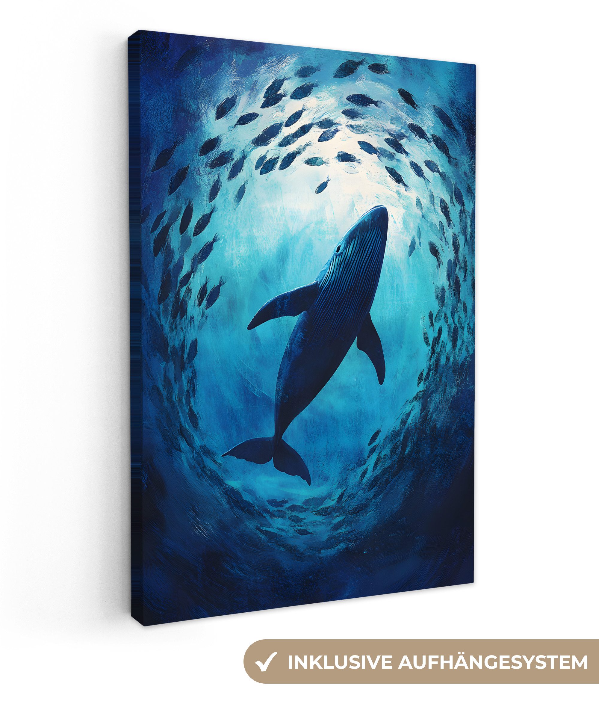 OneMillionCanvasses® Leinwandbild Wal - Fisch - günstig online kaufen