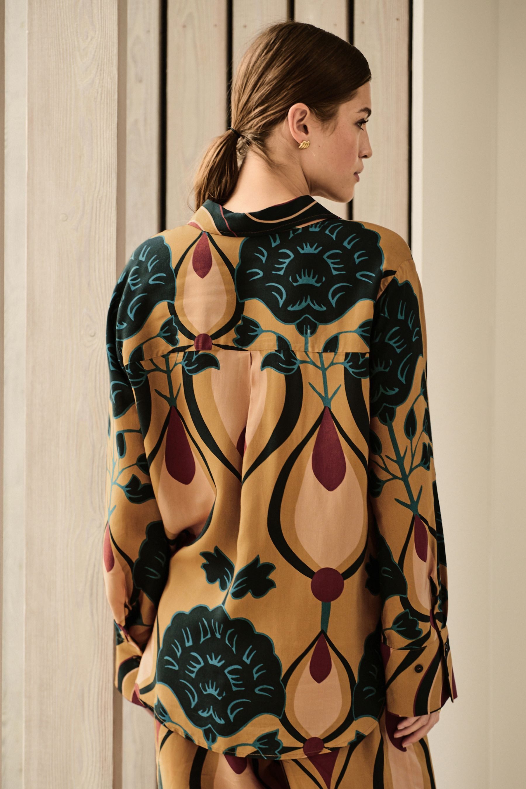 Next Langarmbluse Langärmeliges Hemd aus Viskosegemisch (1-tlg) günstig online kaufen