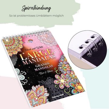 Colorya Malen nach Zahlen Erwachsenen Mandala Malbuch - Entspannende A4 Anti-Stress Mandalas, Adult Mandala Coloring Book - Relaxing A4 AntiStress Mandalas