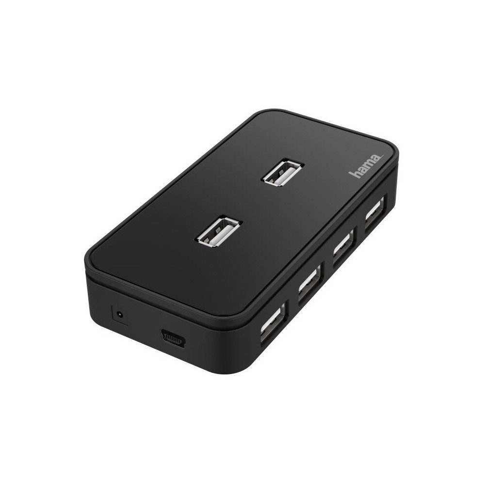 Hama USB-Hub 7 Ports 2.0 schwarz - USB-Hub USB-Adapter