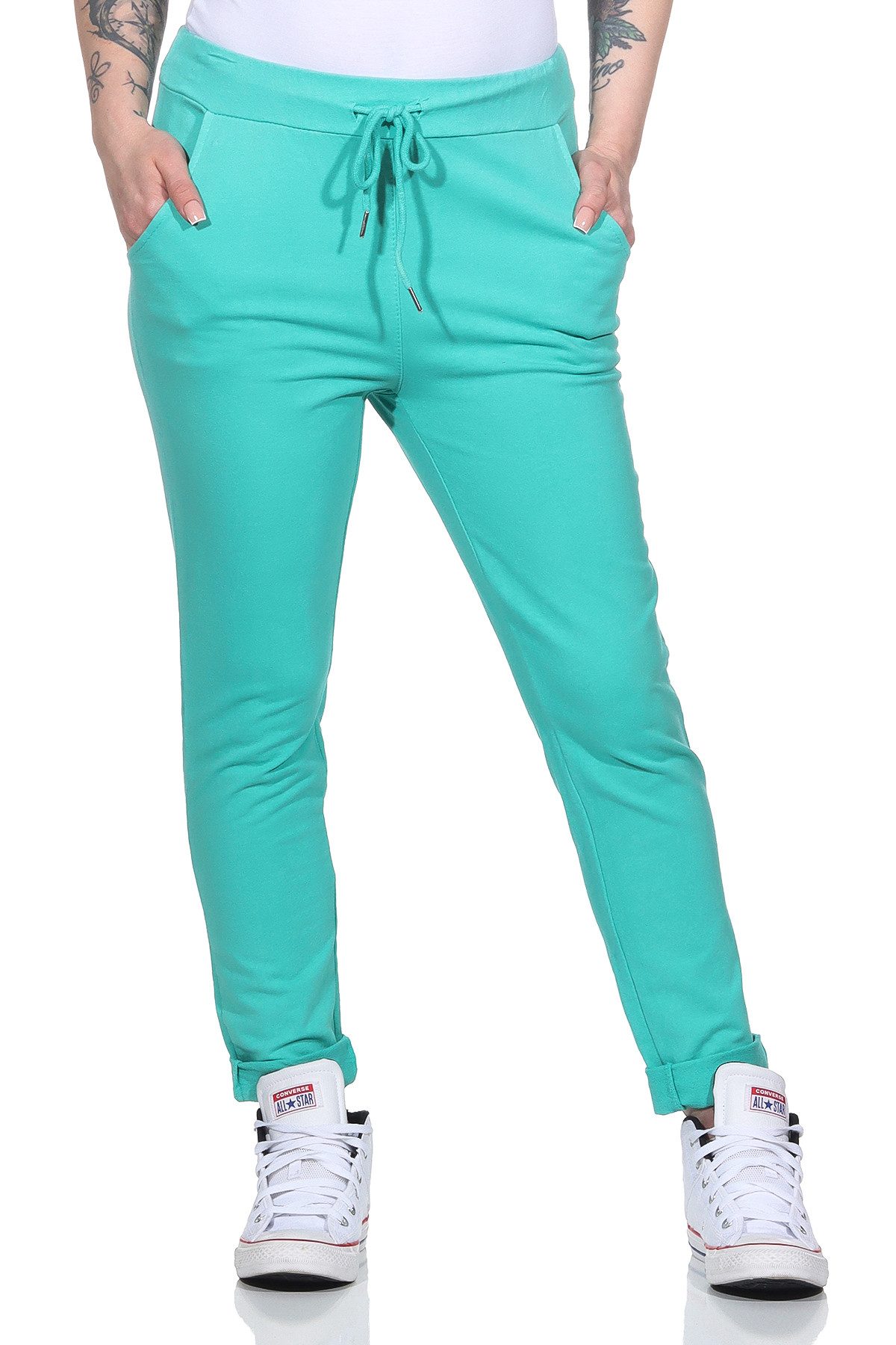 Jogginghose Damen Jogginghose 94 Türkis