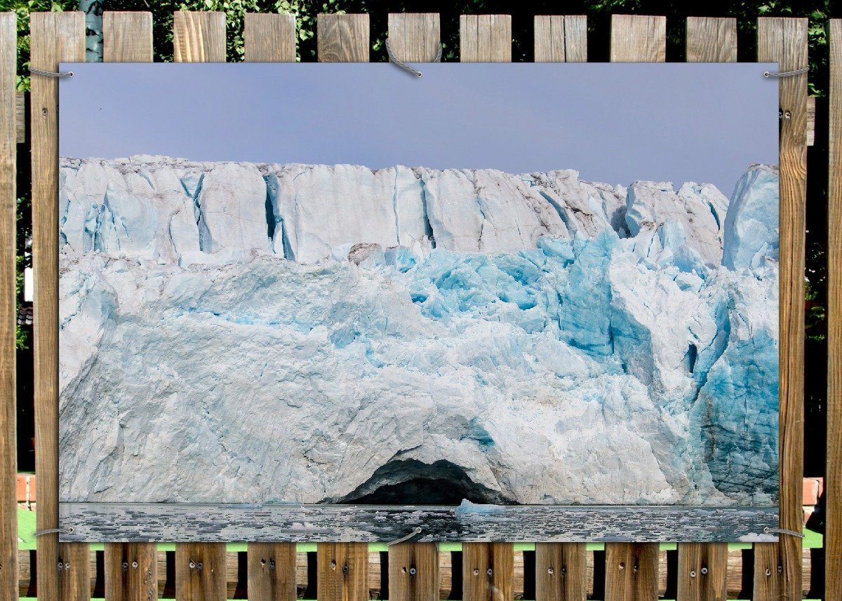 Thumbnail - Wallario Sichtschutzzaunmatten Gletscher im arktischen Meer