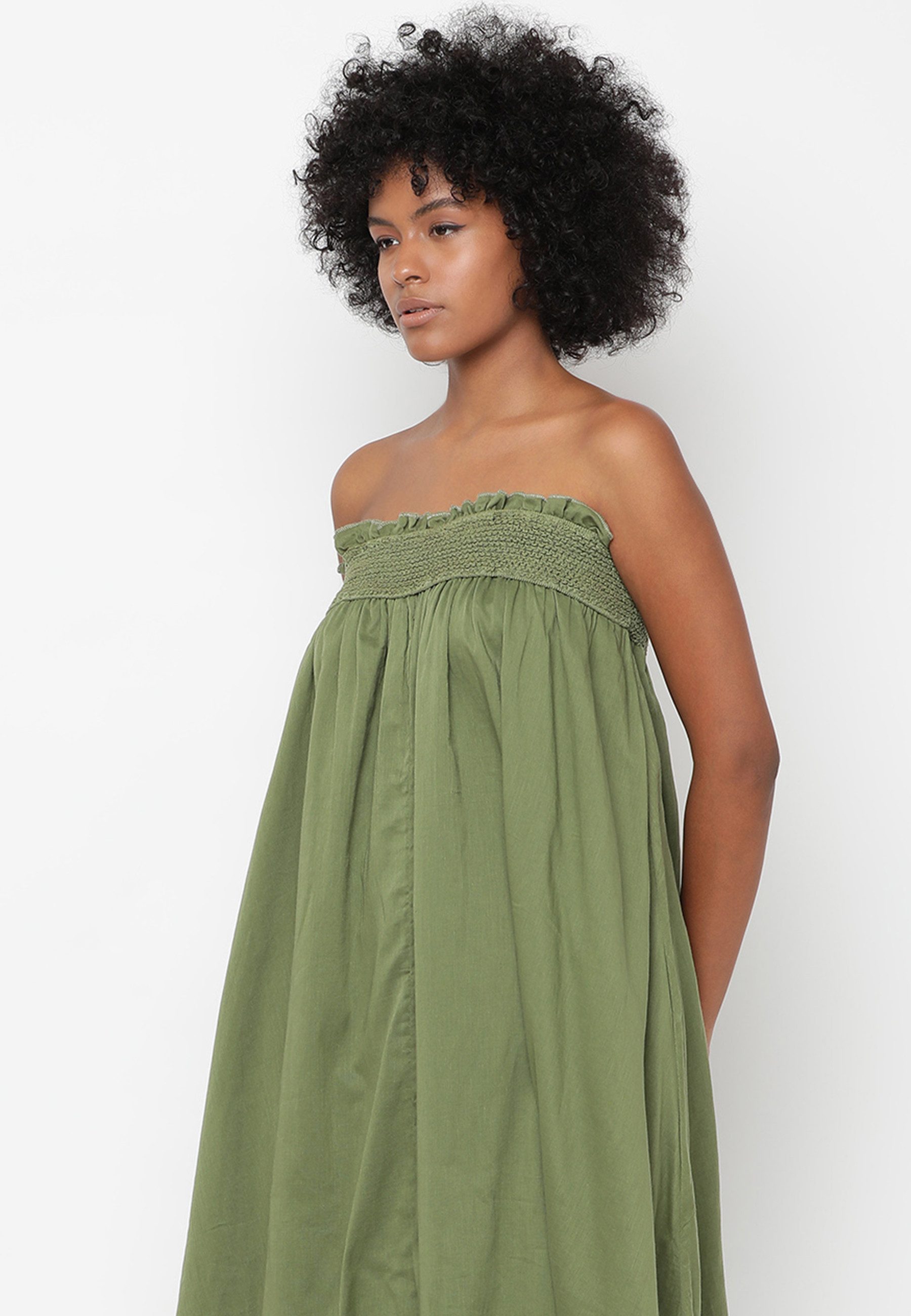 YC Fashion & Style Bandeaukleid Vielseitiger Maxirock/Bandeau Kleid aus Baumwolle Boho