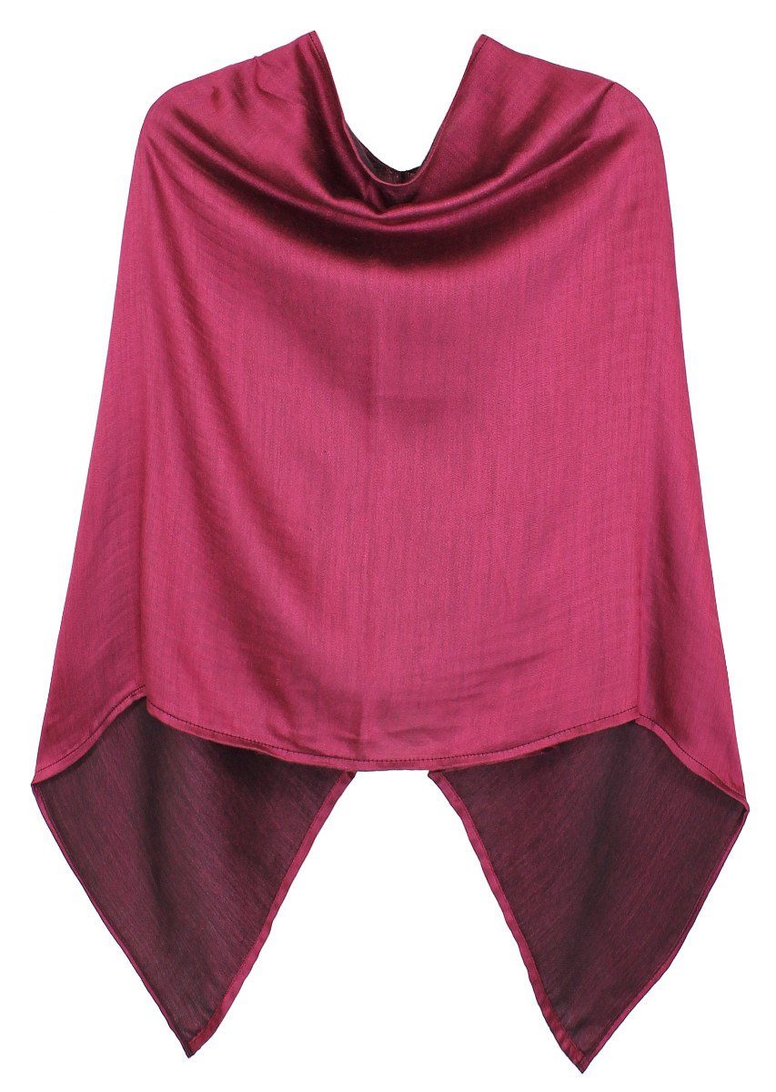 dy_mode Blusenponcho Damen Poncho in Unifarben günstig online kaufen