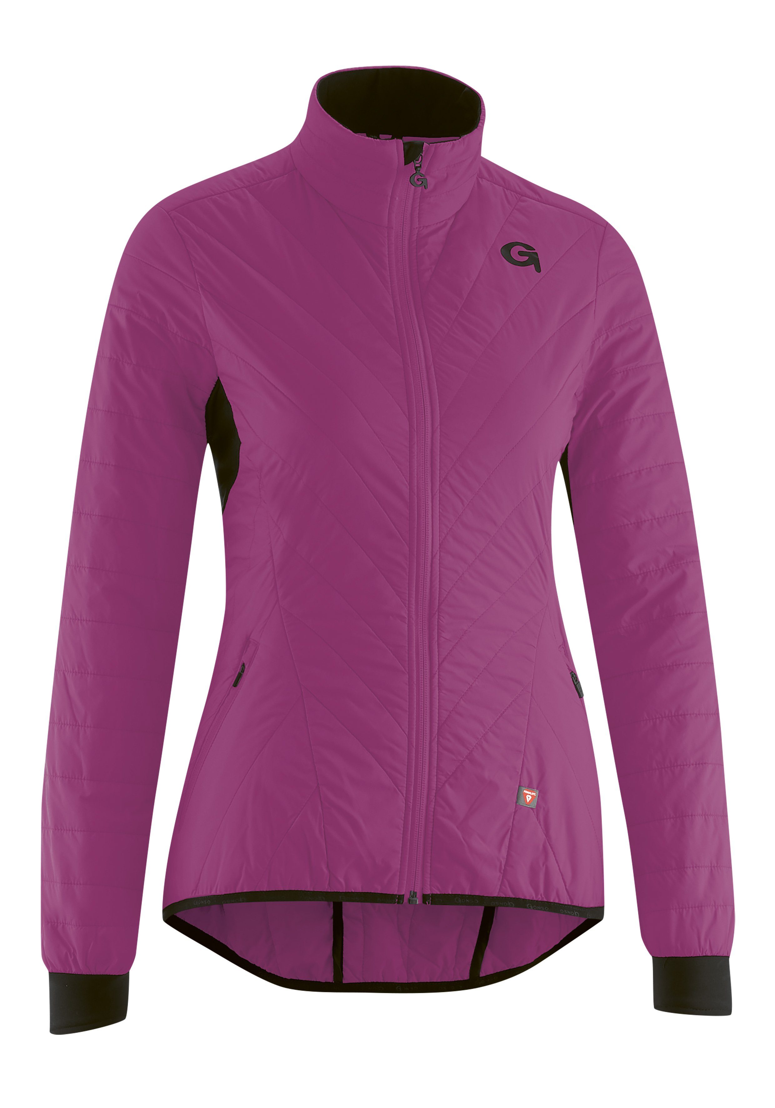 Gonso Fahrradjacke Teixeira Damen Primaloft-Jacke, warm, atmungsaktiv und winddicht lila