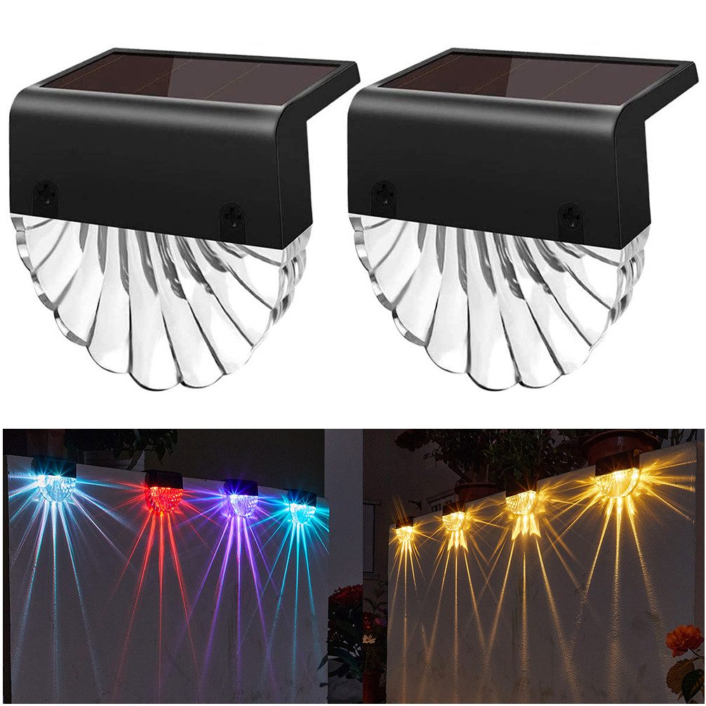 Sunicol LED Solarleuchte Solar Deck Lights, für Outdoor Gartenpfosten Zaun, günstig online kaufen