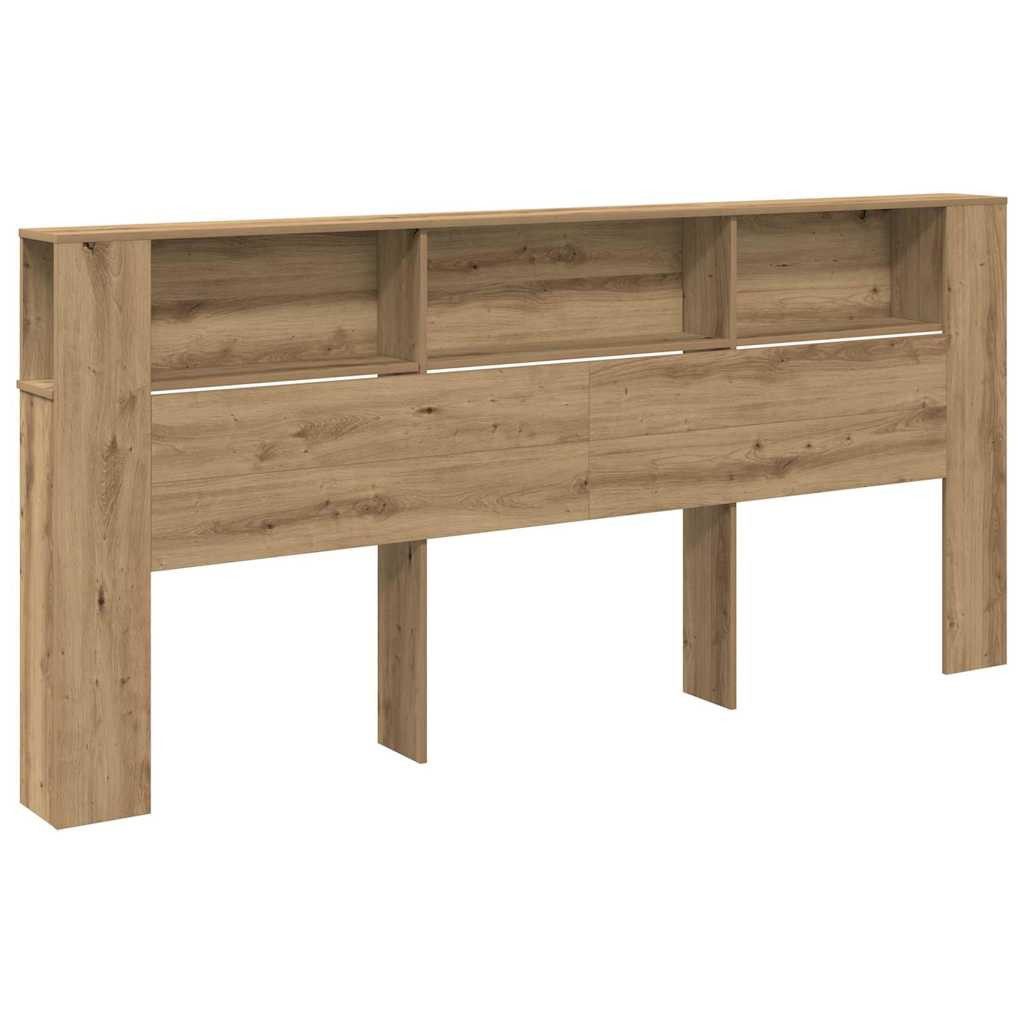 vidaXL Kopfteil Kopfteil Schrank Artisan-Eiche 220 x 18,5 x 104,5 cm