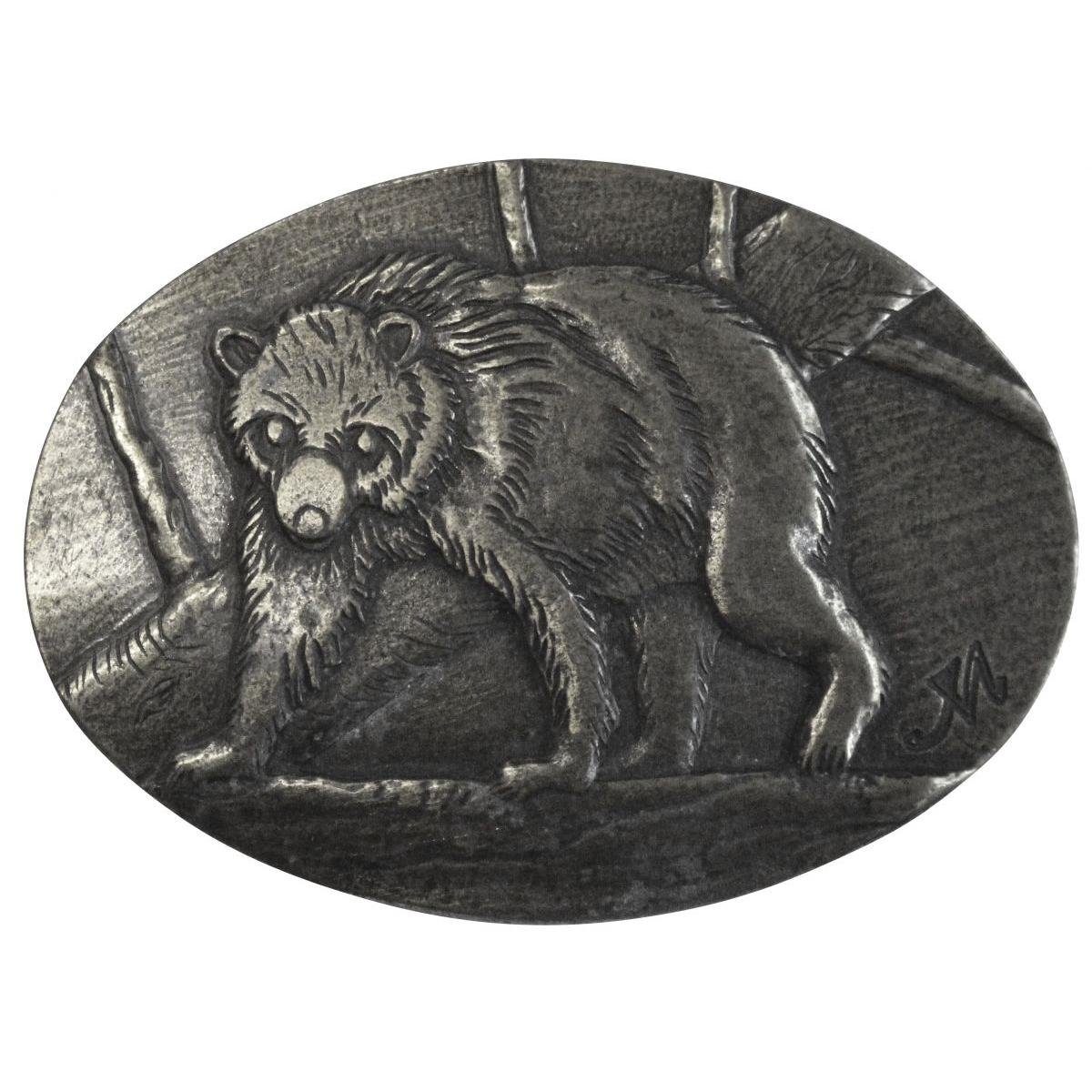 BELTINGER Gürtelschnalle Bär 4,0 cm - Buckle Wechselschließe Gürtelschließe 40mm - für Jagd-Out (1-St)