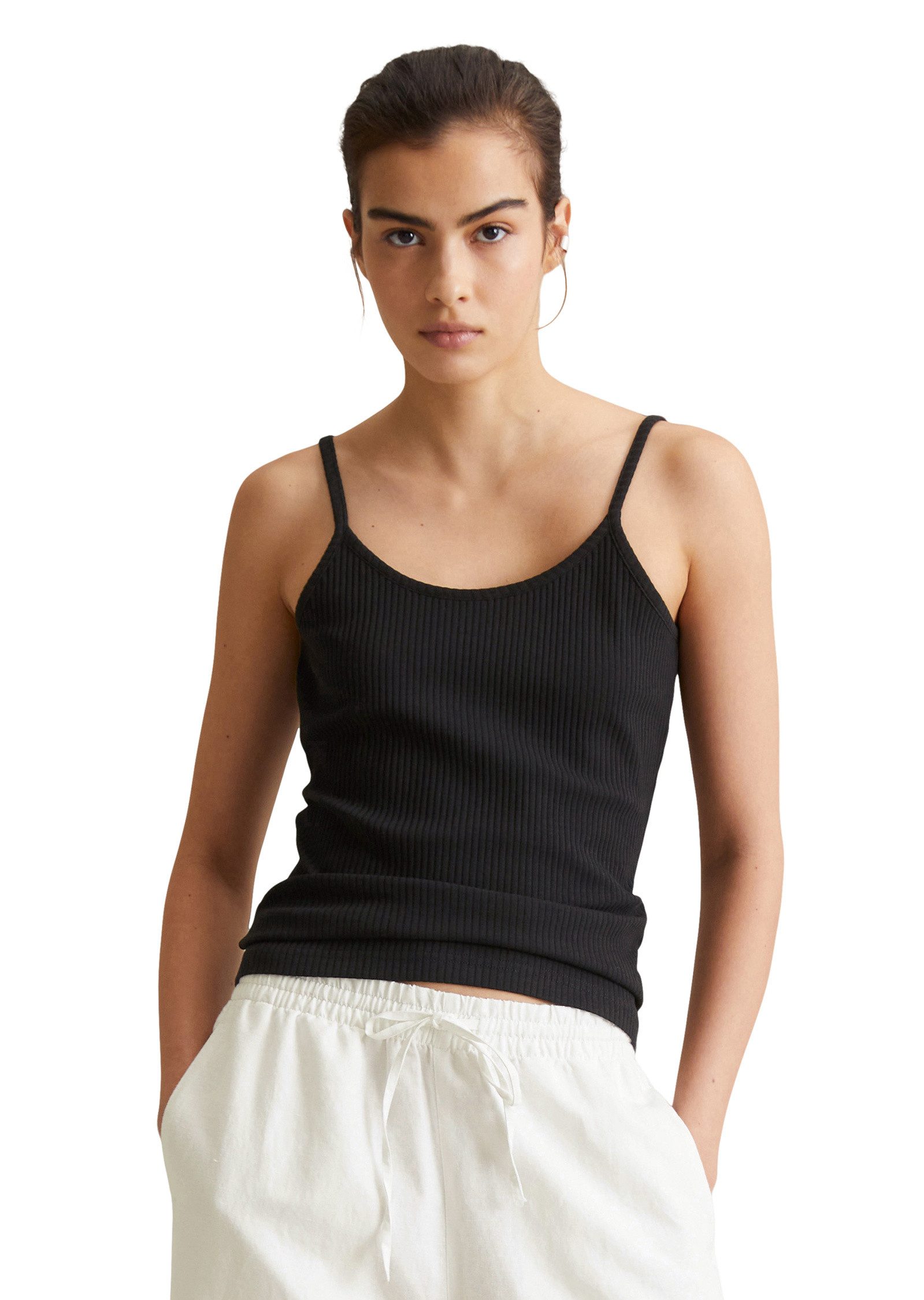 Marc O'Polo DENIM T-Shirt aus Rippjersey