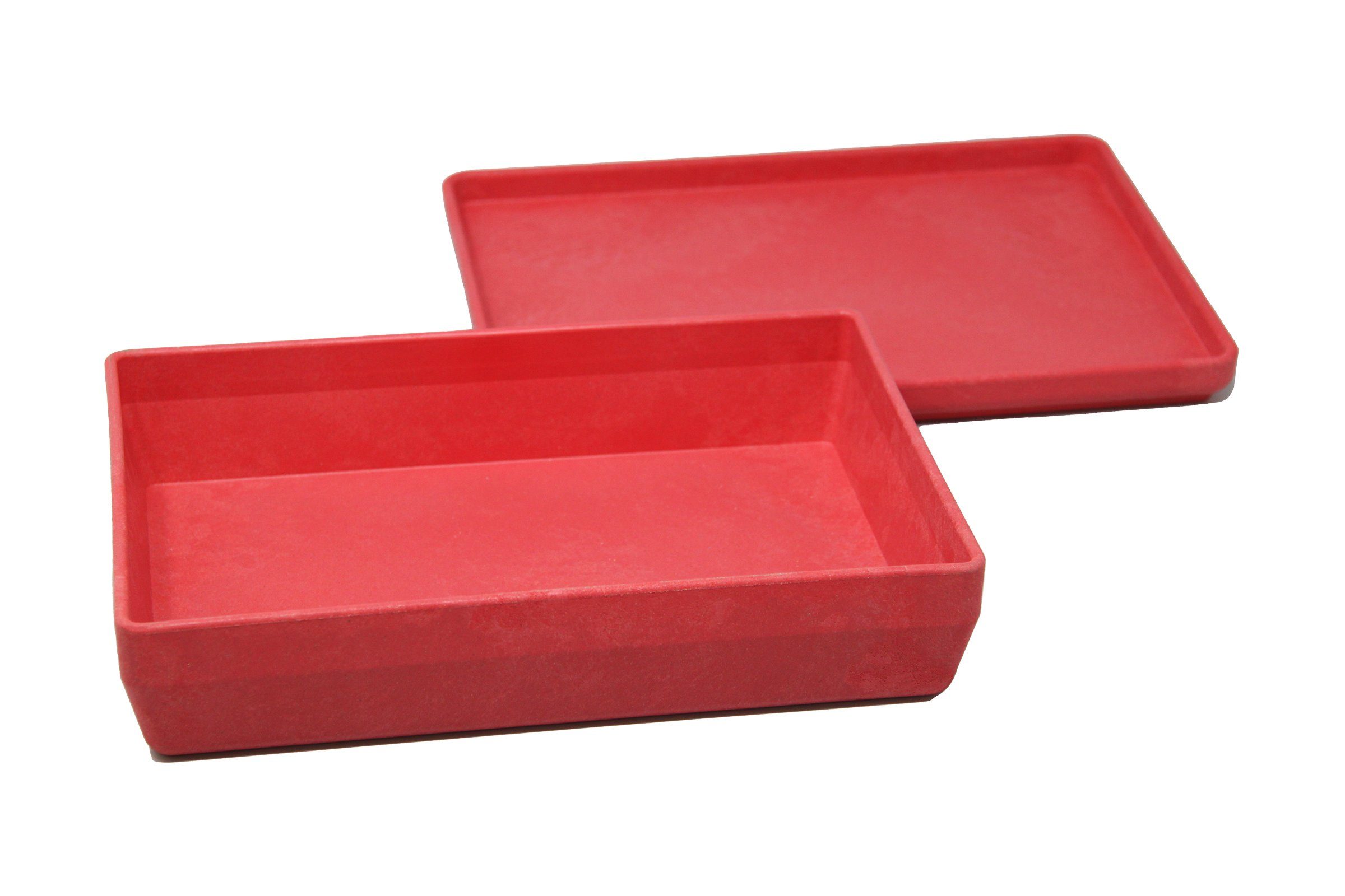 Wissner® aktiv lernen Aufbewahren in stapelbar versch. RE-Wood® Lernspielzeug Farben, Box Deckel rot mit