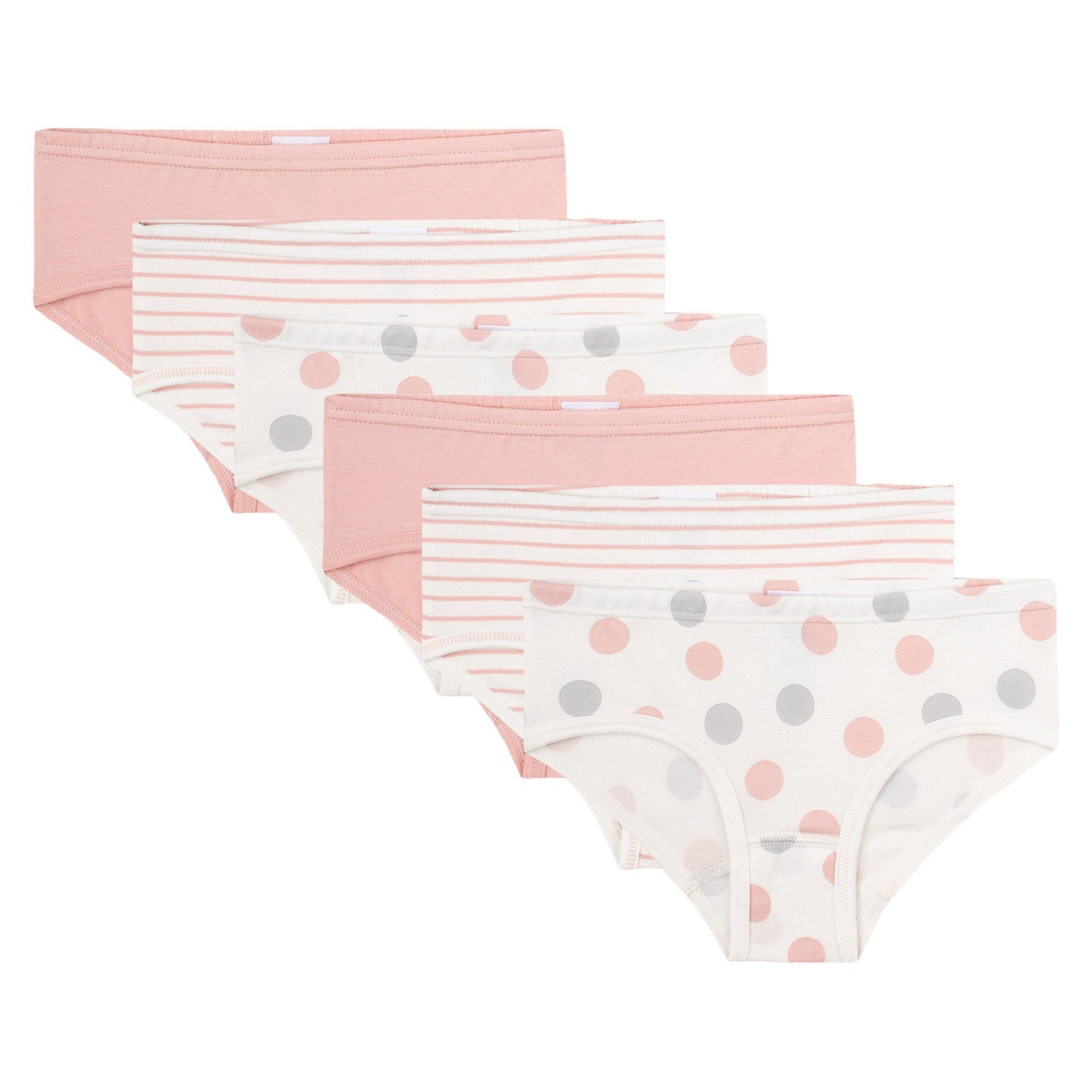 Slip Mädchen Slip 6er Pack Baumwollmischung