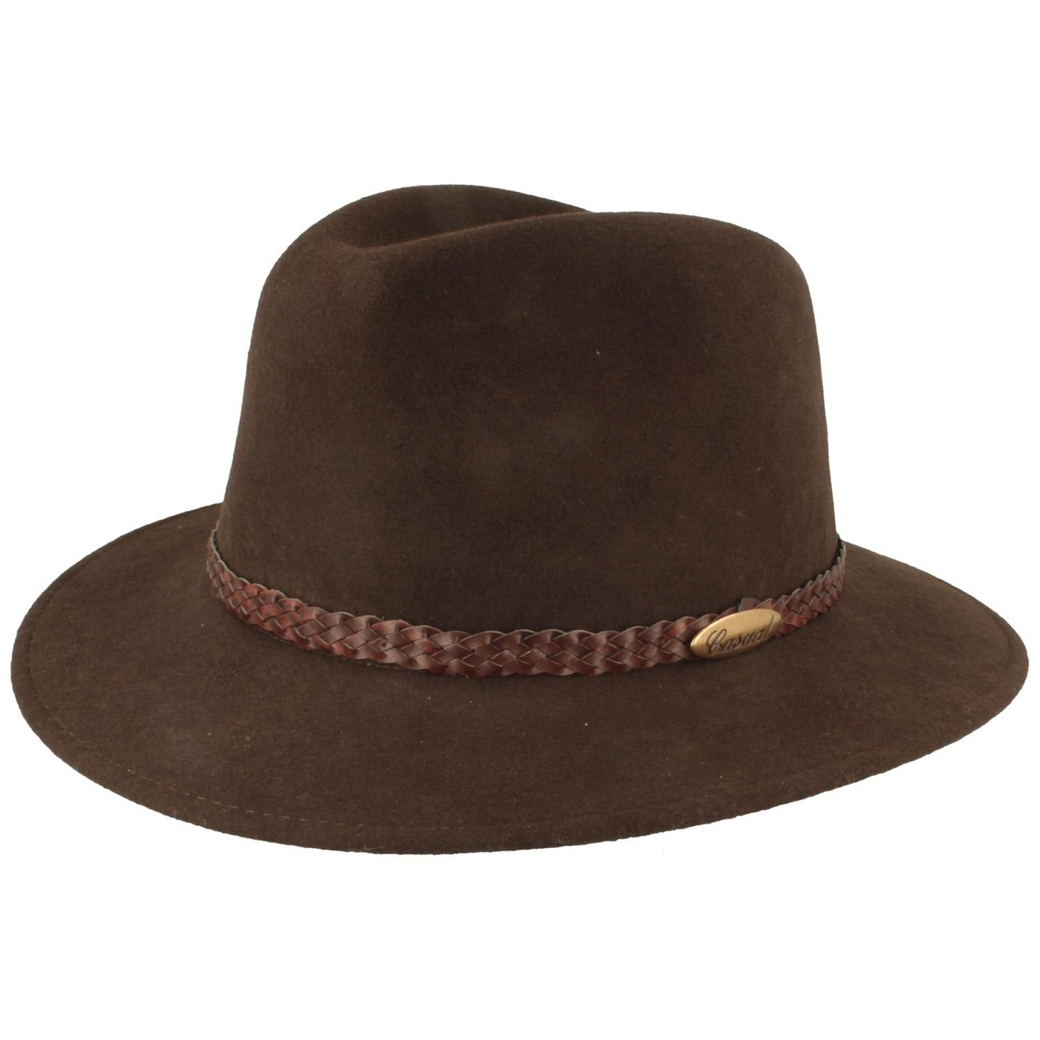 Breiter Filzhut rollbar aus Wollfilz günstig online kaufen