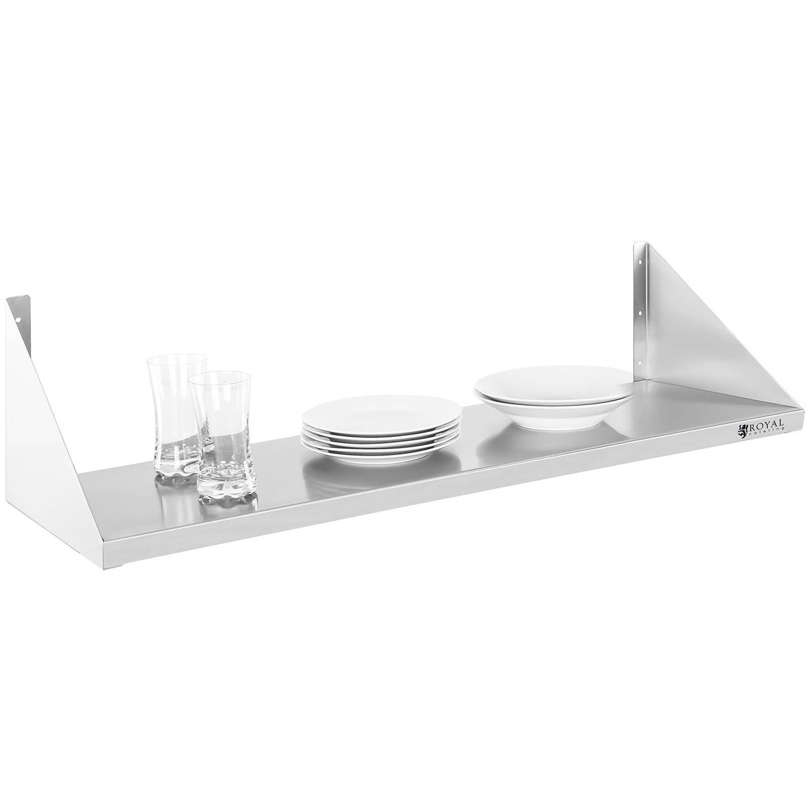 Royal Catering Hängeregal 90 x 30 cm Gastro Wandbord Wandregal Edelstahl Te günstig online kaufen