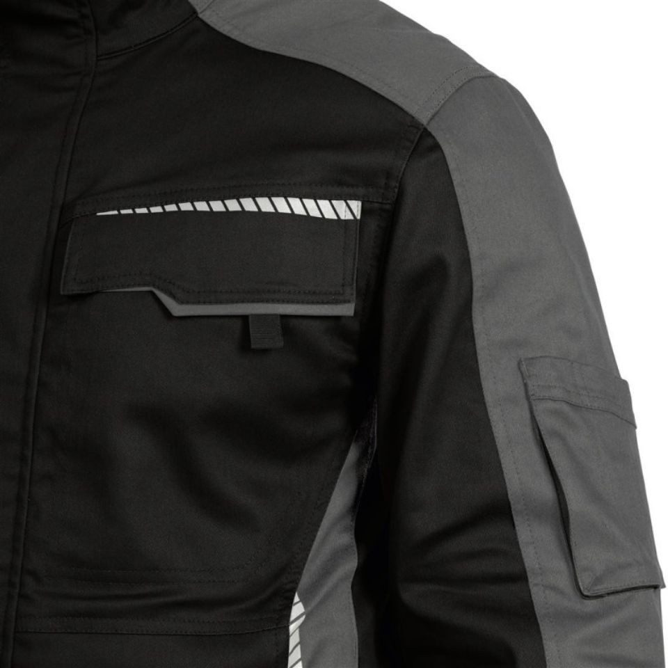 Leibwächter Arbeitsjacke Flex-Line Bundjacke mit Atmungsaktivem Stretchstoff für maximale Bewegungsfreiheit