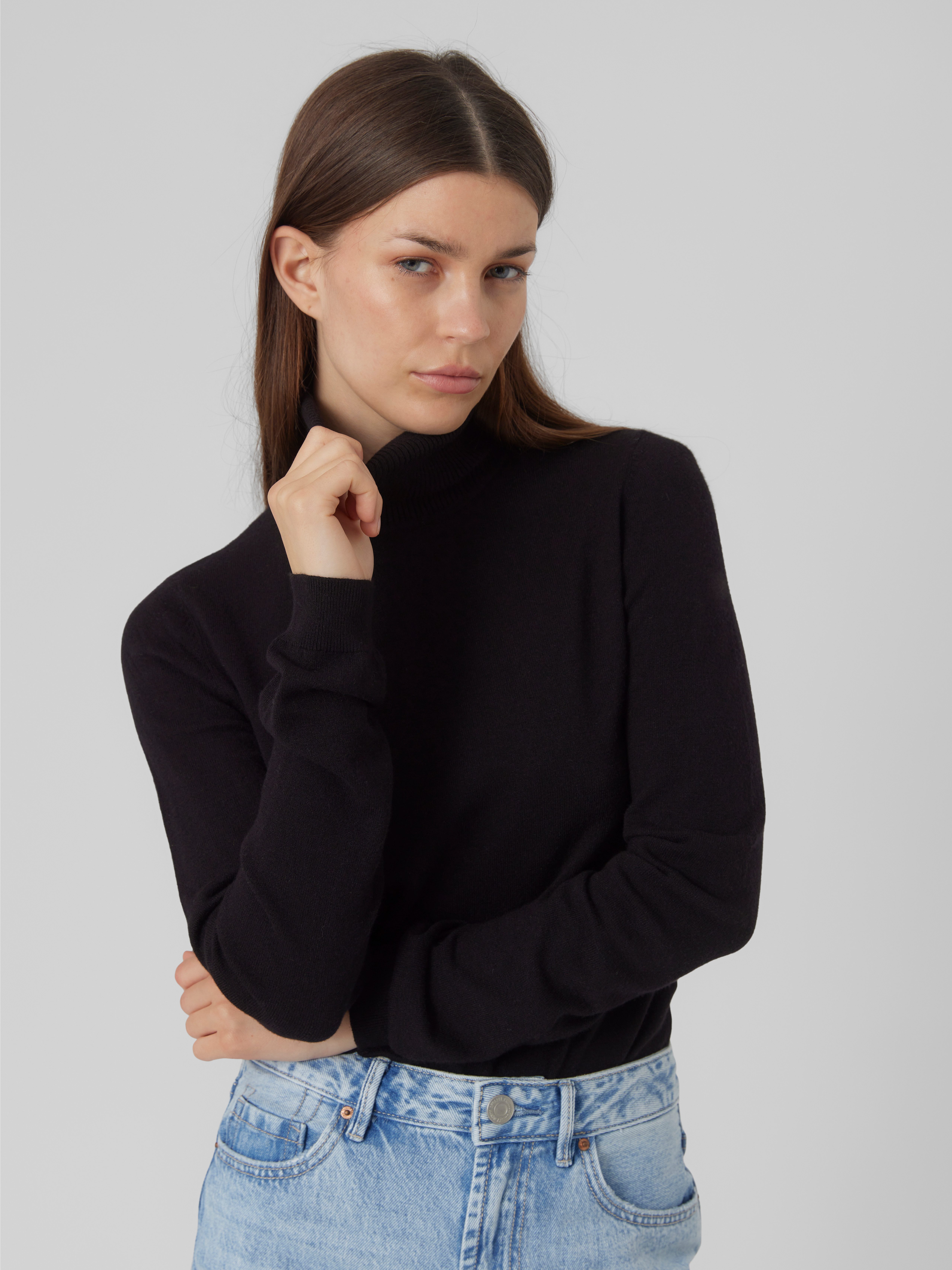 Vero Moda Rollkragenpullover VMHAPPINESS LS ROLLNK PULLOVE GA NOOS günstig online kaufen