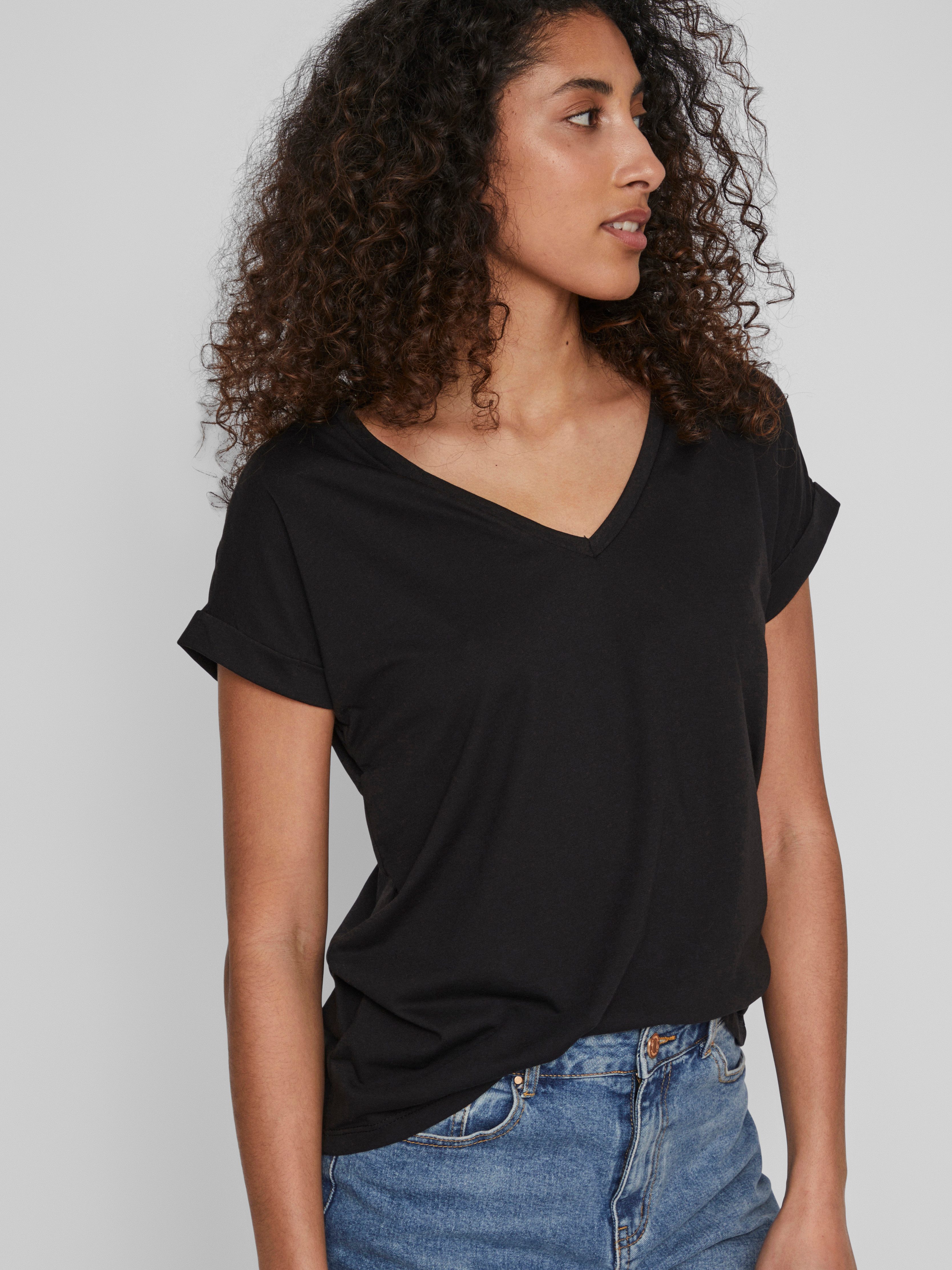 Vila V-Shirt VIDREAMERS NEW V-NECK T-SHIRT - NOOS