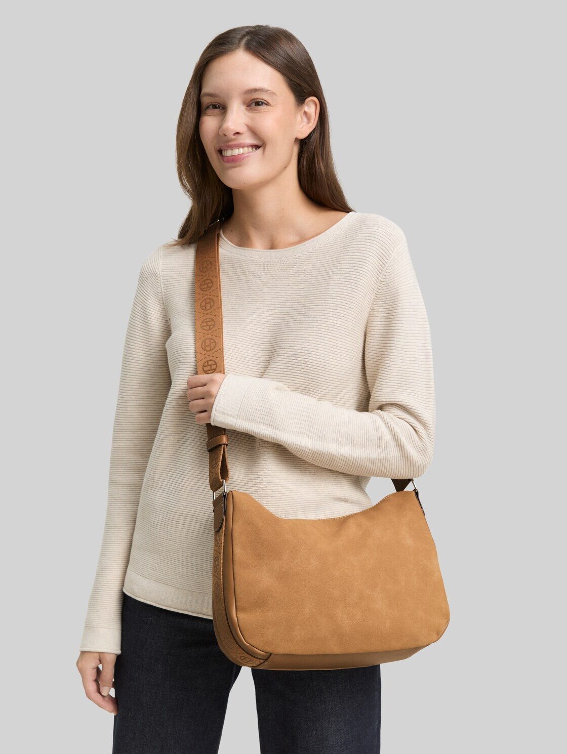 TOM TAILOR Beuteltasche Bags, TTYARA S Umhängetasche mit bedrucktem Webriemen