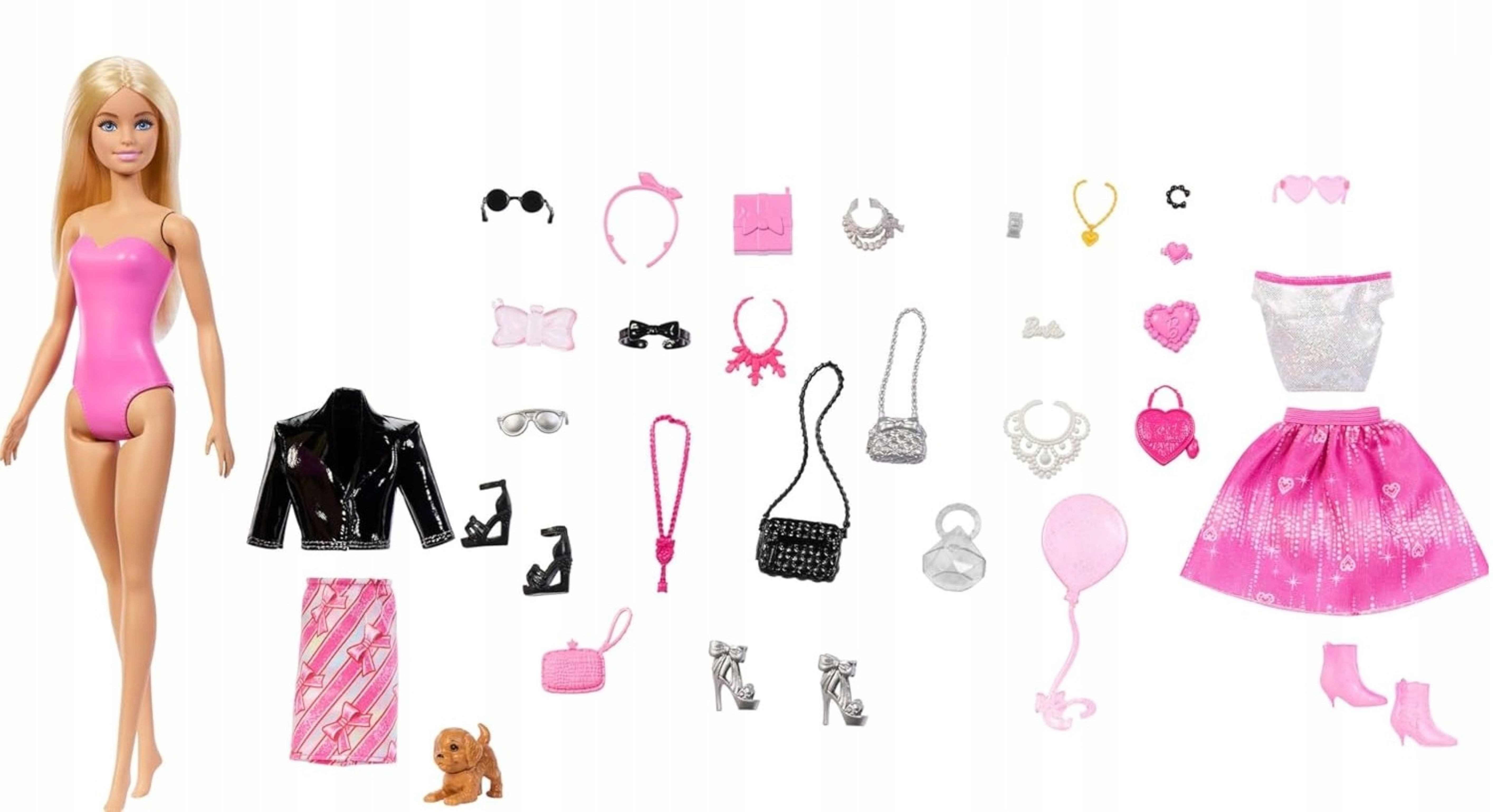 Mattel® Adventskalender Barbie Adventskalender Mode 24 Überraschungen + Pup günstig online kaufen