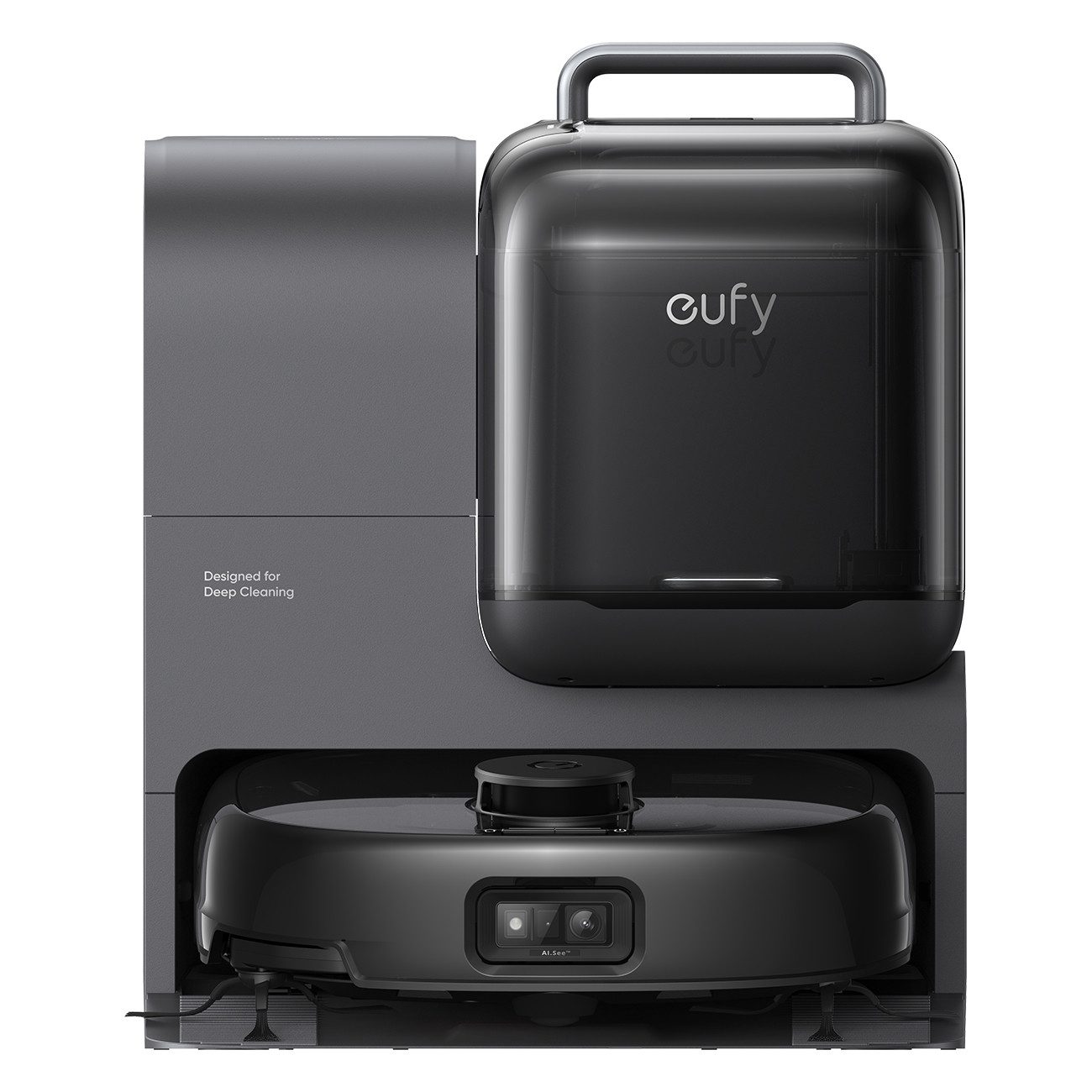 eufy Saugroboter Robot Vacuum Omni E28, mit Beutel, App-Steuerbar, Hindernissensor, Rückkehr zur Station, Wischfunktion