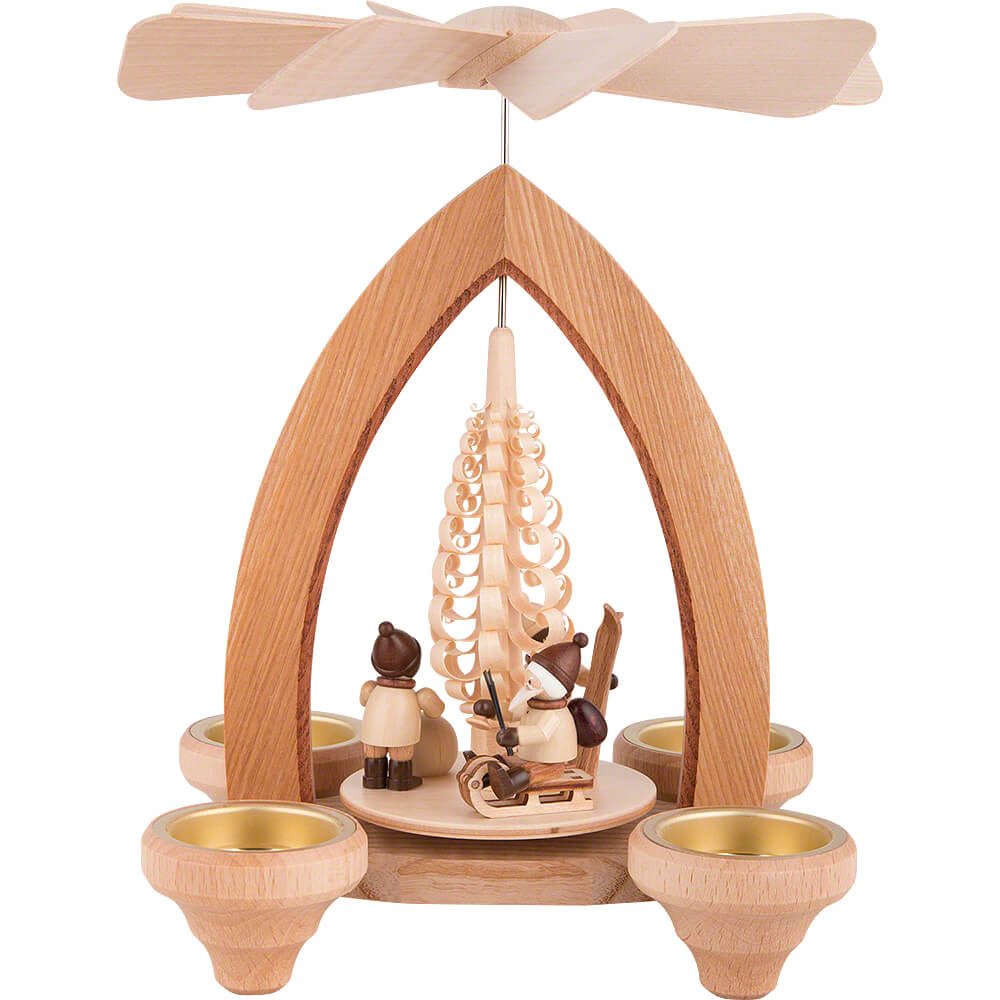 Heinz Lorenz Pyramiden Weihnachtspyramide 1-stöckige Pyramide Weihnachtsmotiv - natur (26cm) von Heinz Lorenz Py