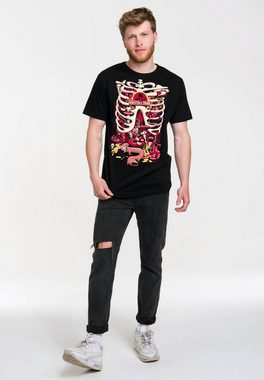 LOGOSHIRT T-Shirt Rick & Morty - Anatomy Park mit coolem Print