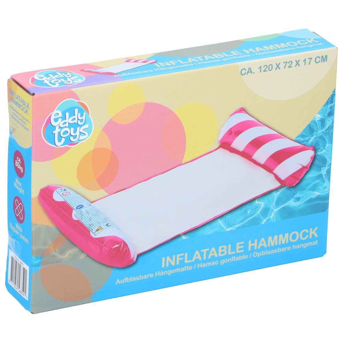 Eddy Toys Luftmatratze Eddy Toys Luftbett – Für Schwimmbad