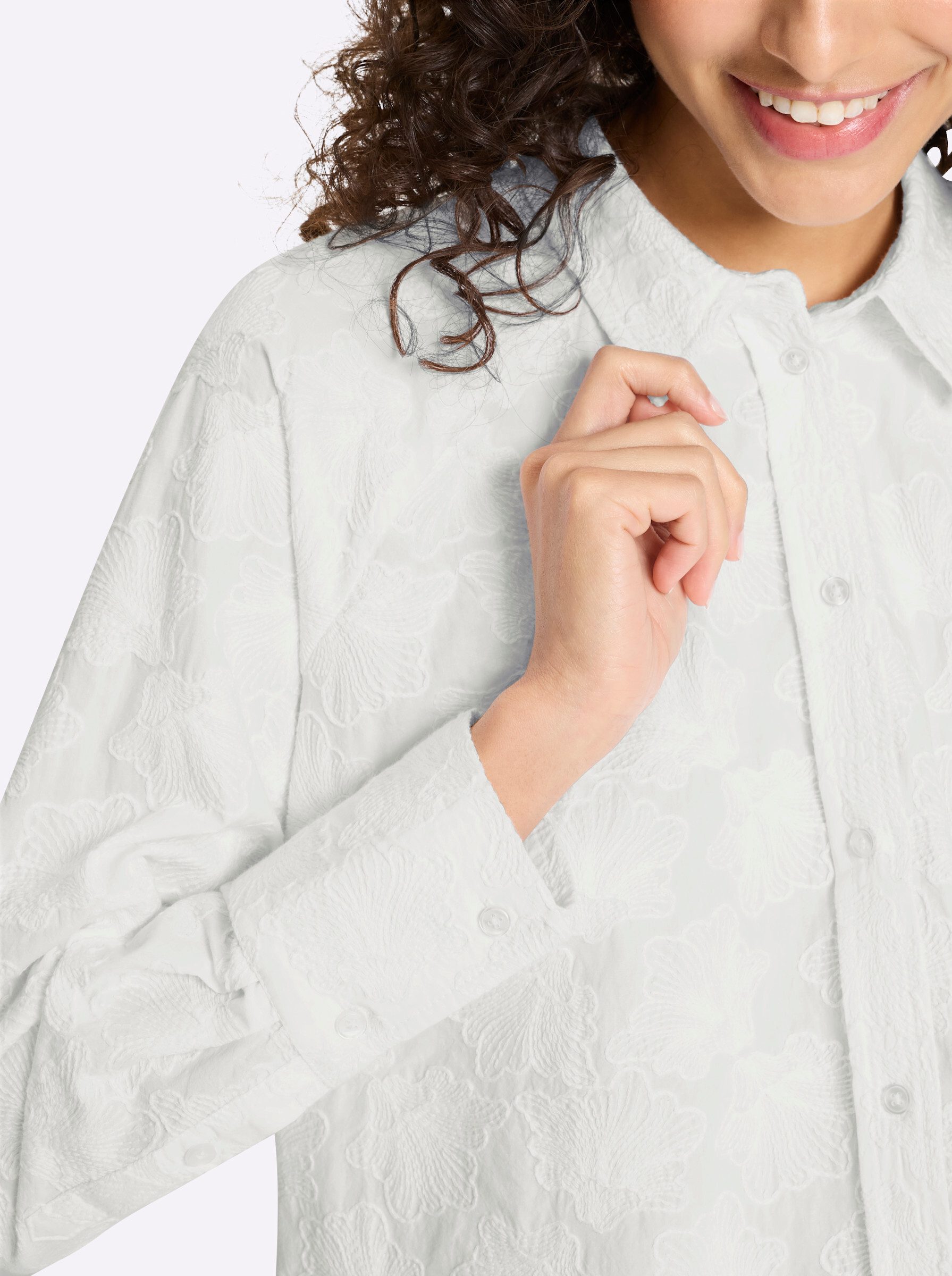 heine Klassische Bluse Bluse Langarm