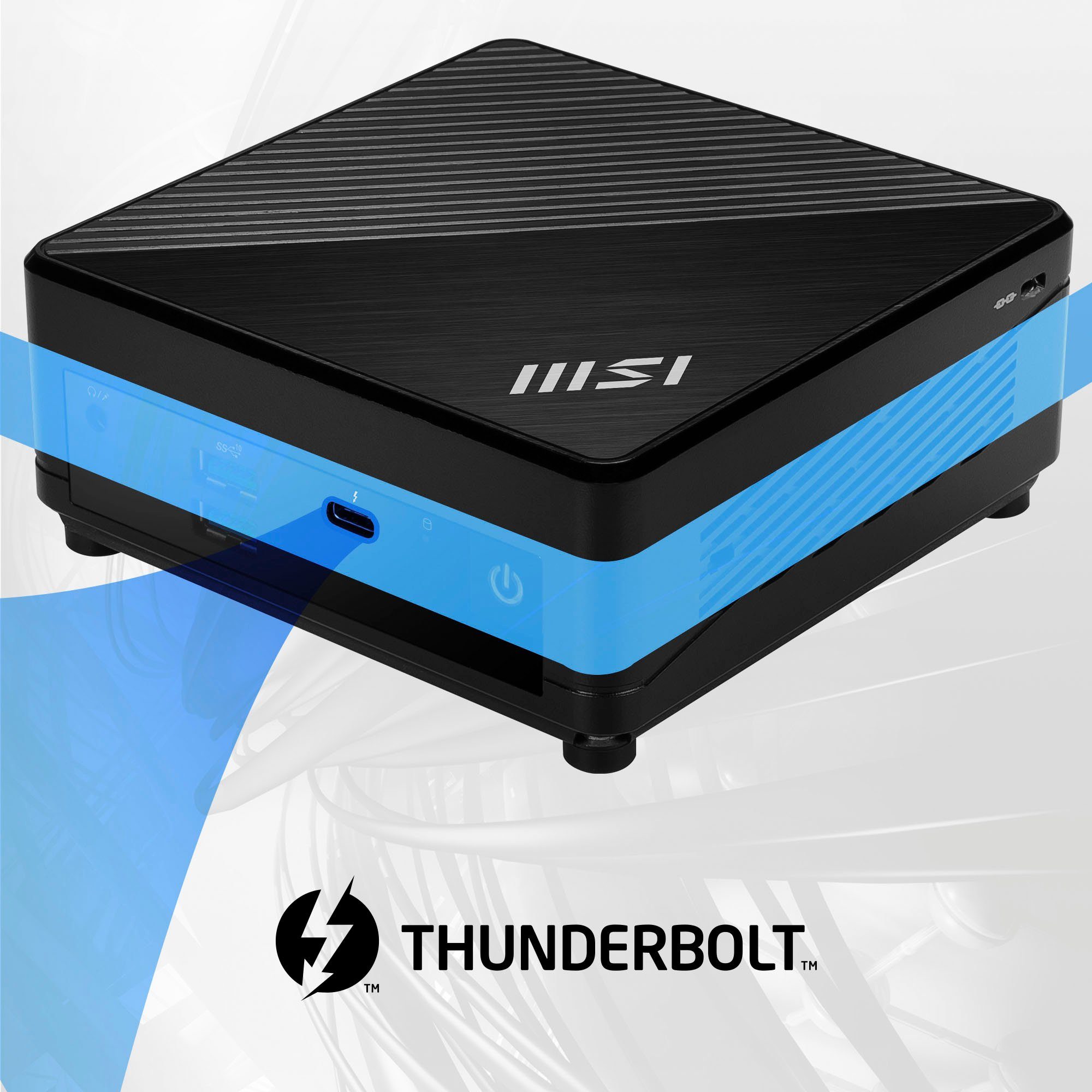 MSI CUBI 5 12M-020BDE Mini-PC (Intel Core i7 1255U, Iris Xe Graphics, Luftkühlung)