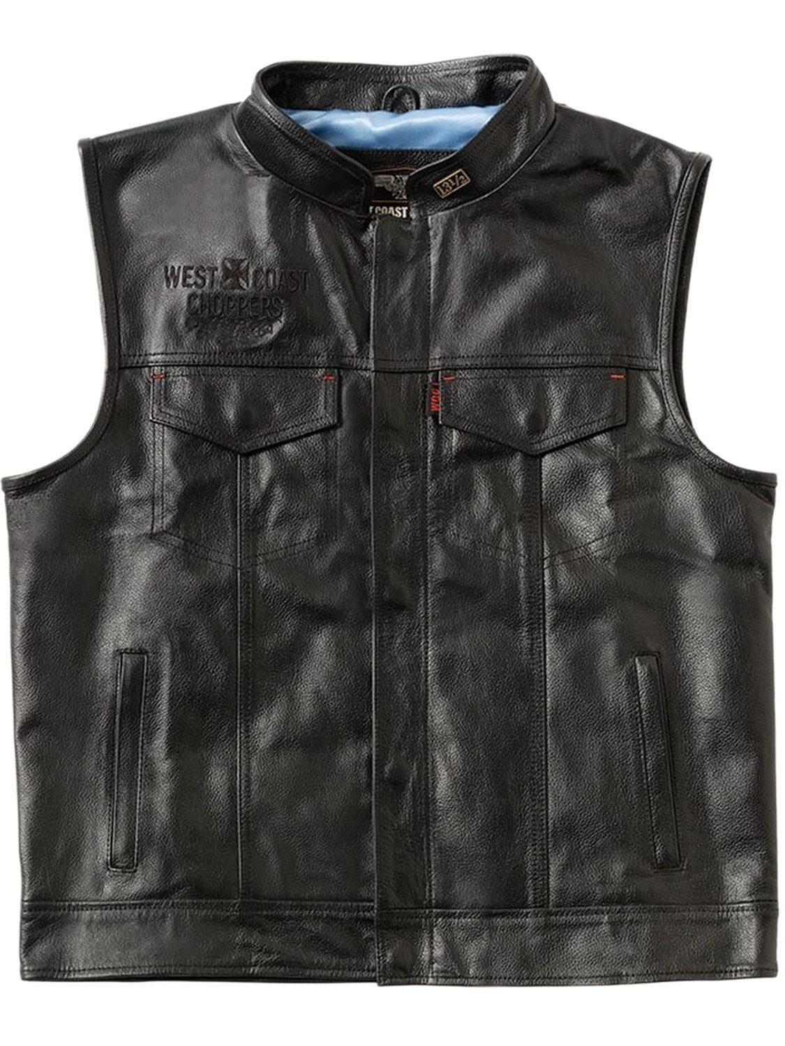 West Coast Choppers Sweatweste Collab 131/2 Leather Cfl Riding Vest
