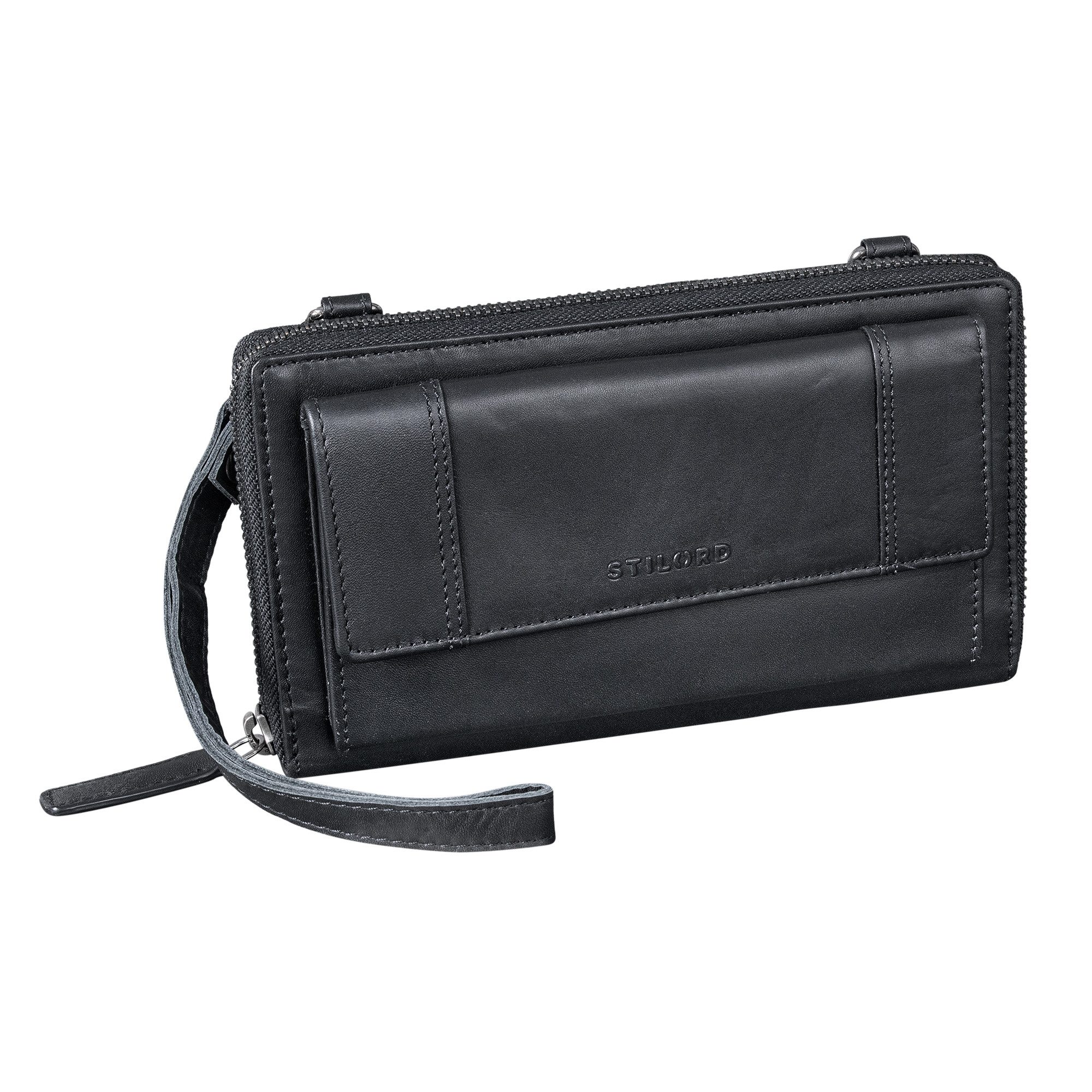 Handtasche "Marigold" 3-in-1 Echtleder Geldbörse Handytasche Umhängetasche Damen