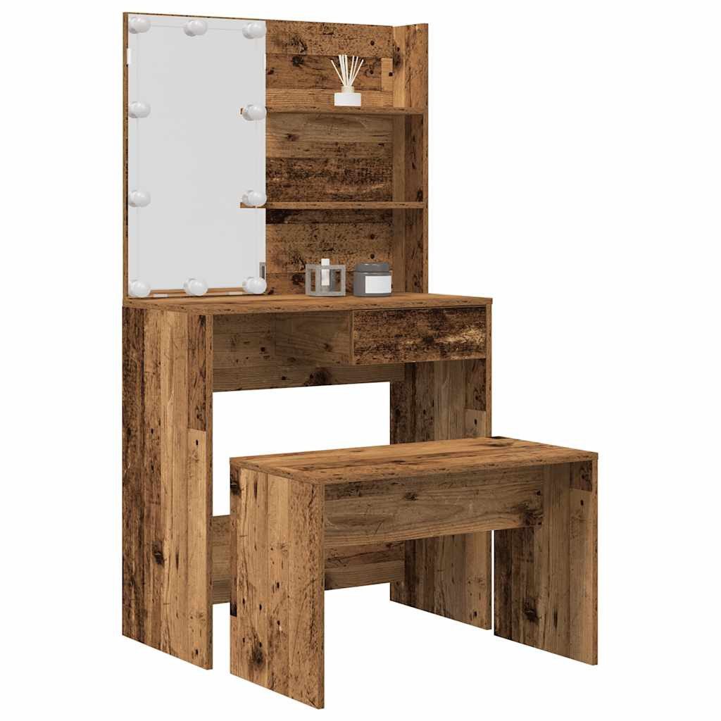 vidaXL Schminktisch 745 x 40 x 141 cm Schminktisch Frisiertisch Beautytisch Frisiertisch S