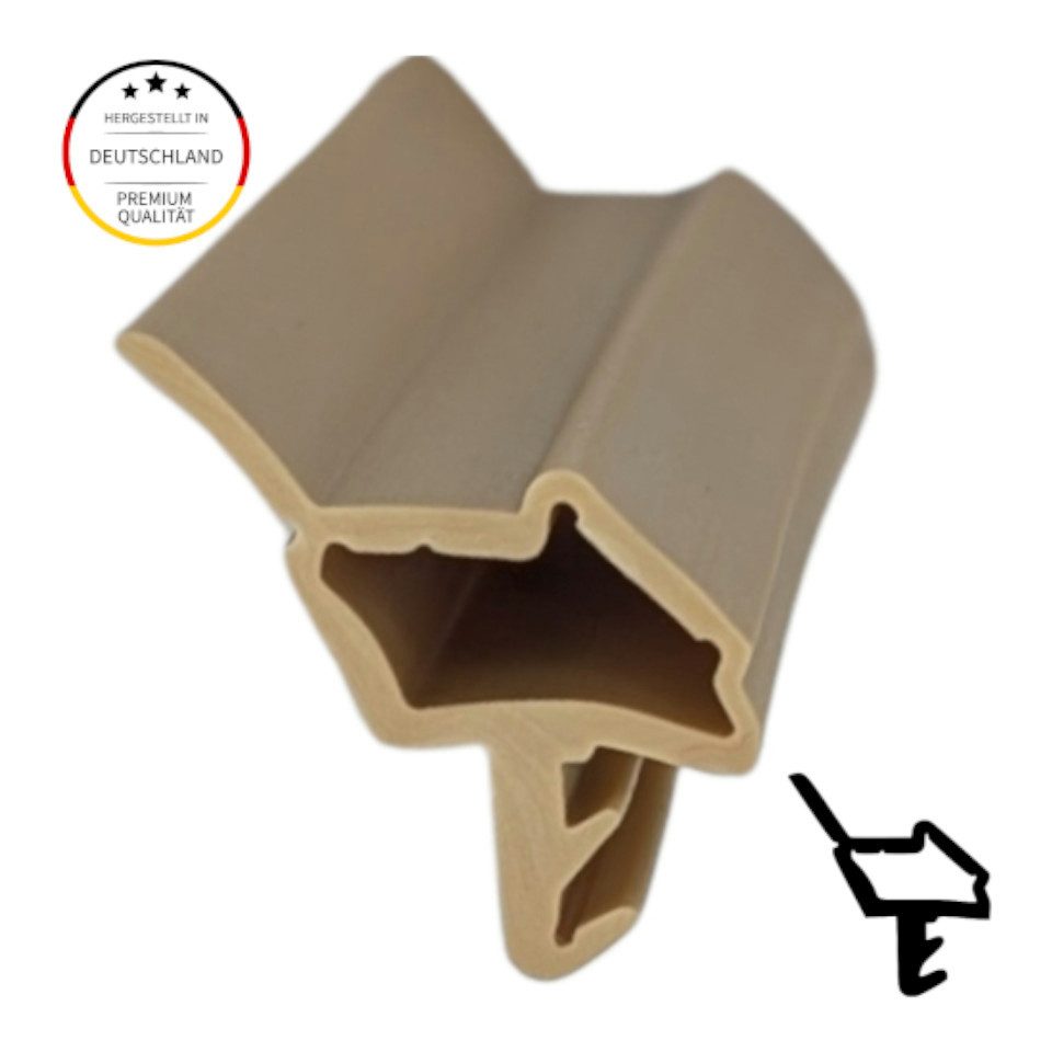 Einfach Dichtungen Türdichtband Zimmertürdichtung I 5m I Farbe Weiß oder Beige