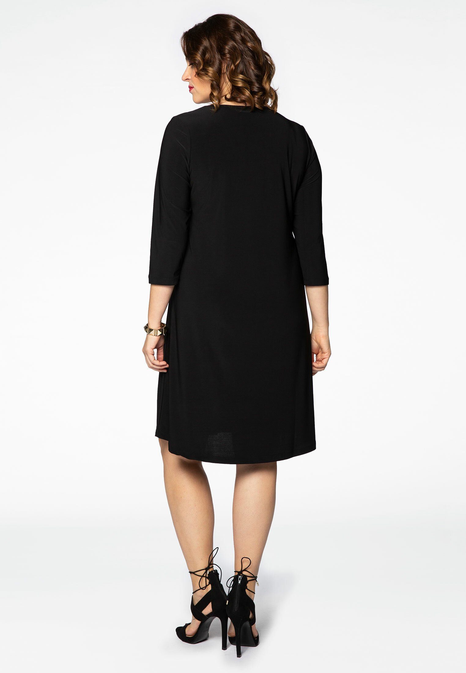 YOEK A-Linien-Kleid Damen Kleid Große Größen Bio-Baumwolle