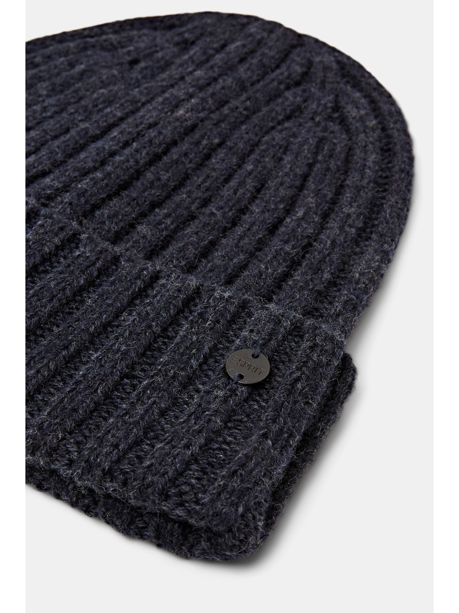 grobem Esprit aus NAVY Rippstrick Beanie Beanie