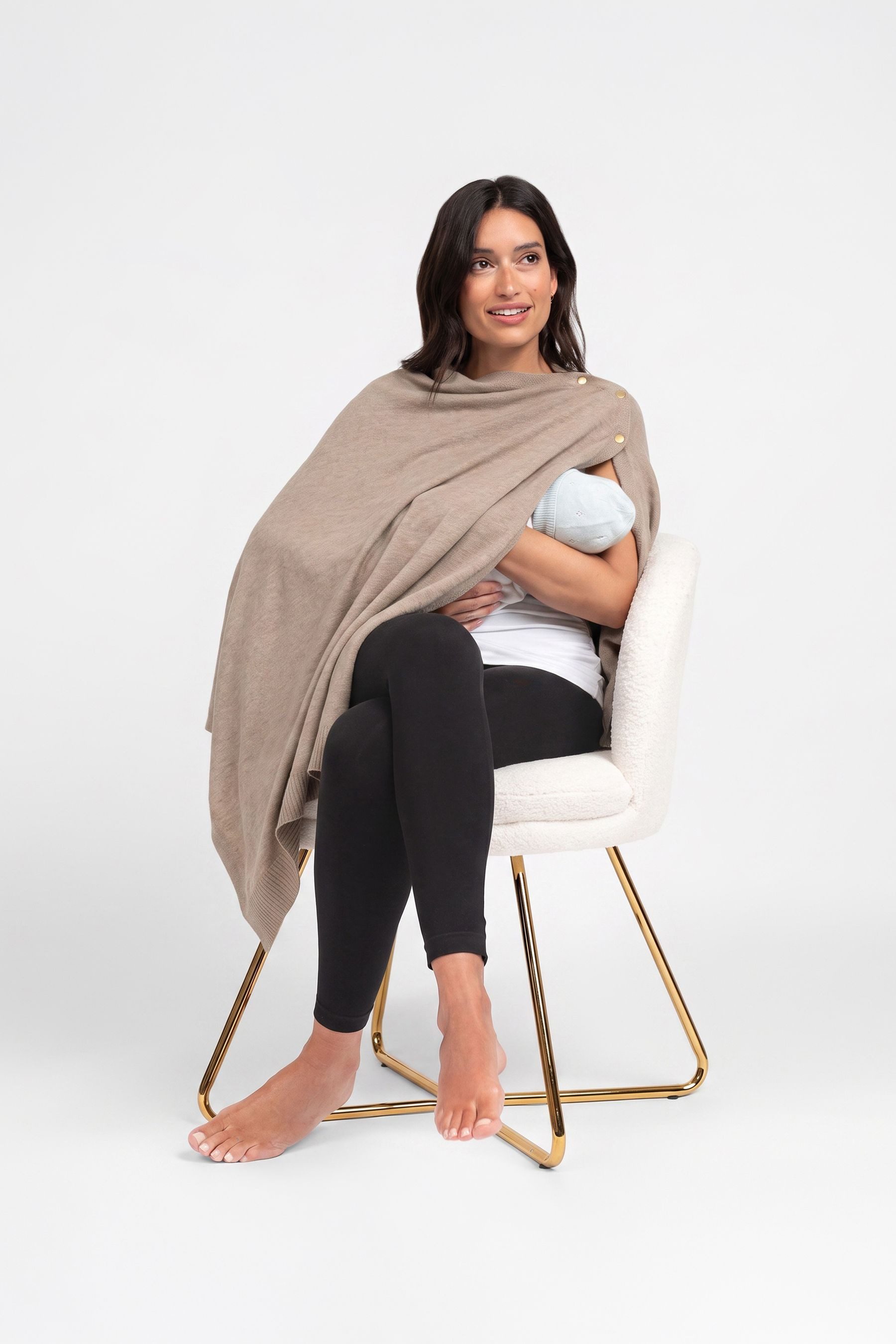 Seraphine Strickjacke Seraphine Baumwollstola zum Stillen (1-tlg)