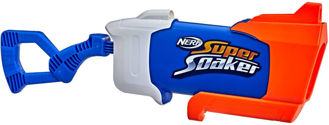 Wasserblaster, den Hasbro Nerf Soaker Super schieben Rainstorm, anvisieren nach und Wasserpistole Kolben vorne Ziele