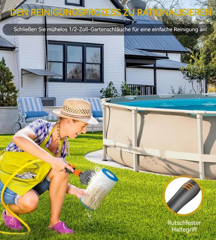 Thumbnail - BlingBin Reinigungsbürste Poolfilter-Reinigungsbürste Pool & Spa Filterpatronenreiniger, Filter, (1er Set, 1-tlg., 1pcs)...