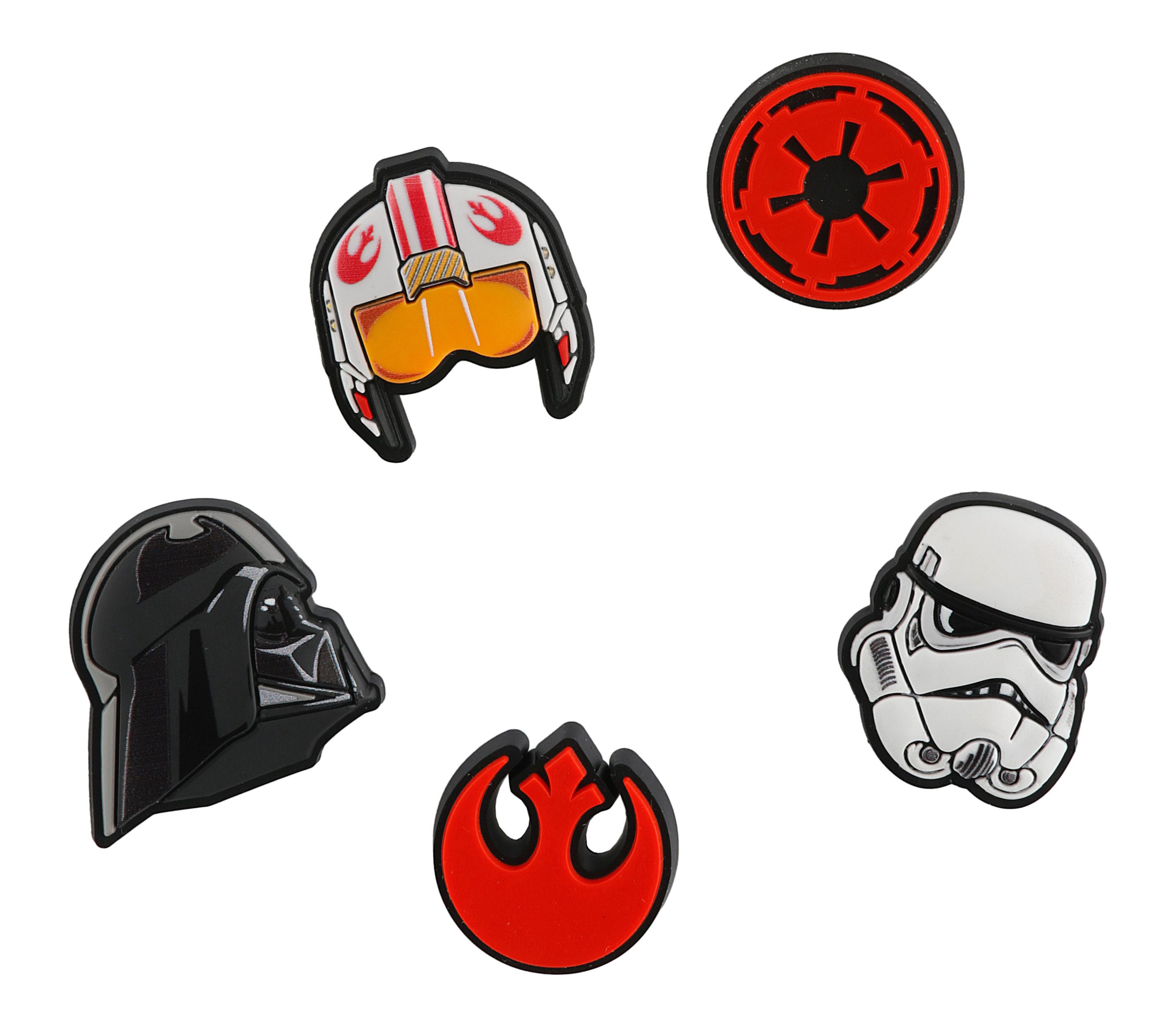 Crocs Schuhanstecker Jibbitz™ Star Wars (Set, 5-tlg., Kein Spielzeug. Nicht für Kinder unter 3 Jahren geeignet), Star Wars Motive zum Anstecken