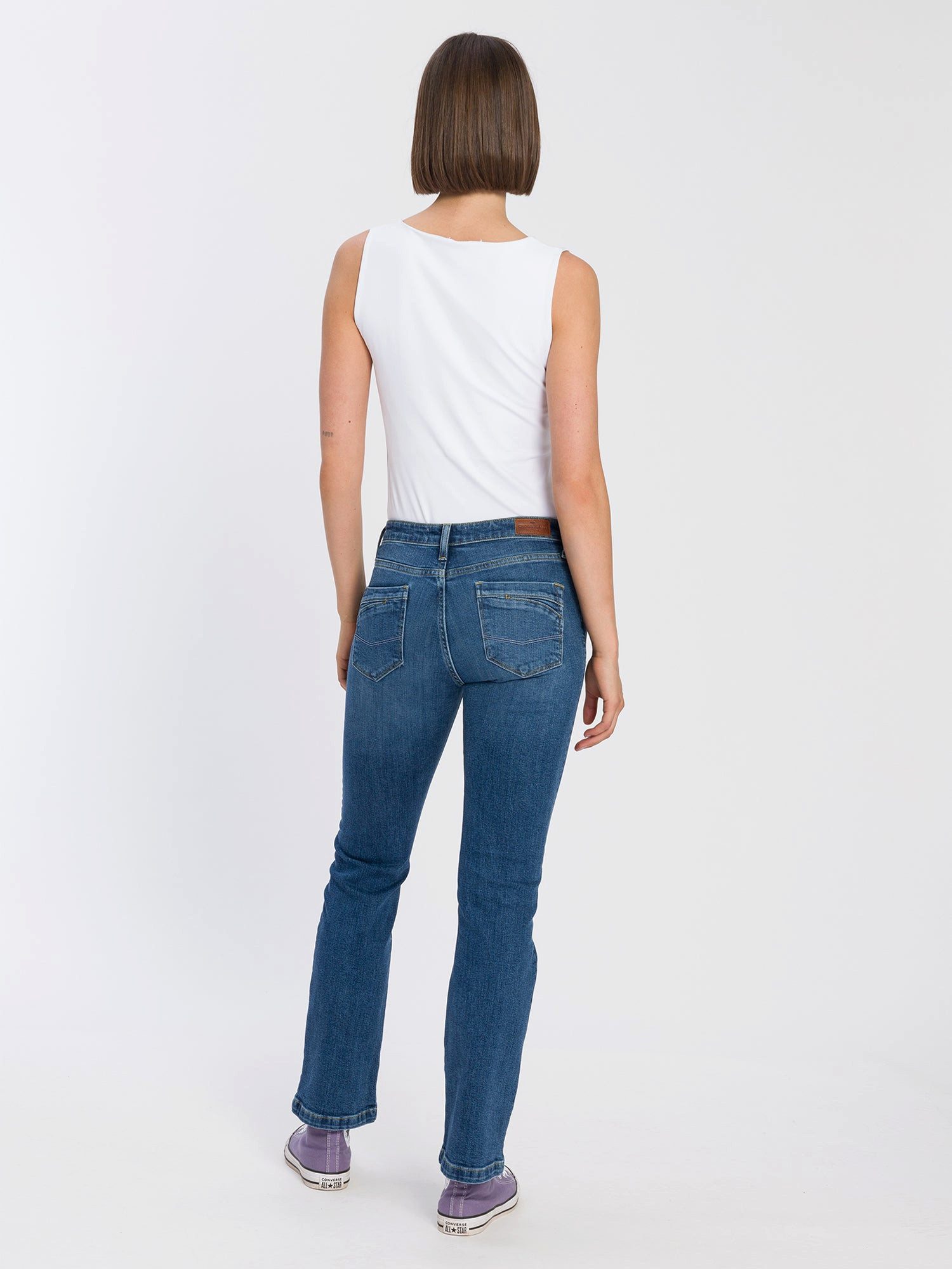 CROSS JEANS® Stretch-Jeans CROSS JEANS LAUREN mid blue H485-023