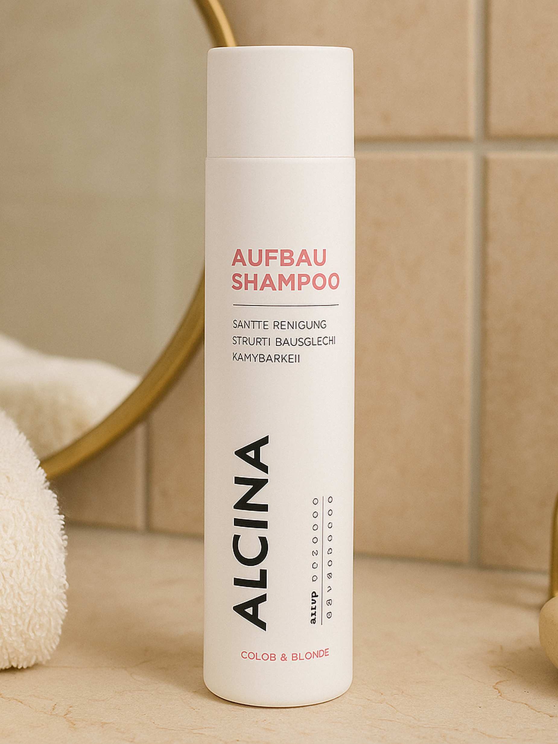 ALCINA Haarshampoo Aufbau-Shampoo (250 ml) für blondiertes, coloriertes und strapazierte