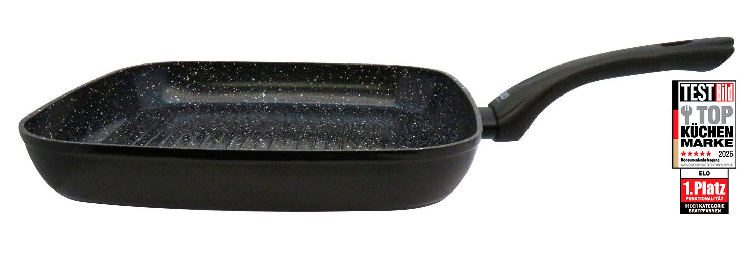 Elo Grillpfanne Pure Belugo, Aluminium (1-tlg), Induktion